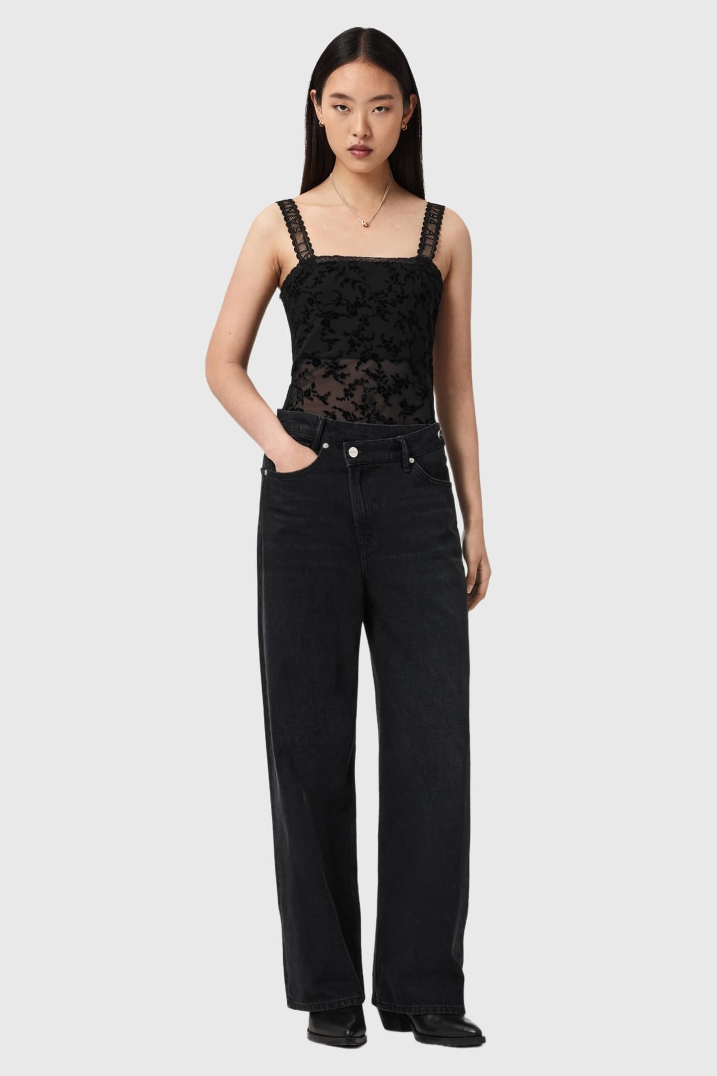 CHARLI FLOCKED BODY BLACK 3