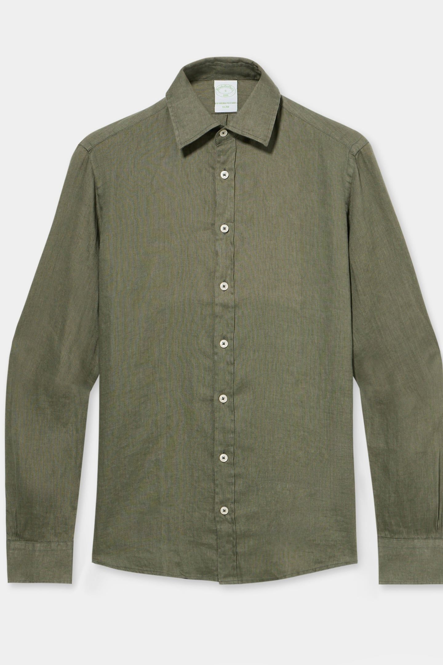 CLASSIC COLLAR SHIRT LINEN BROWN 3