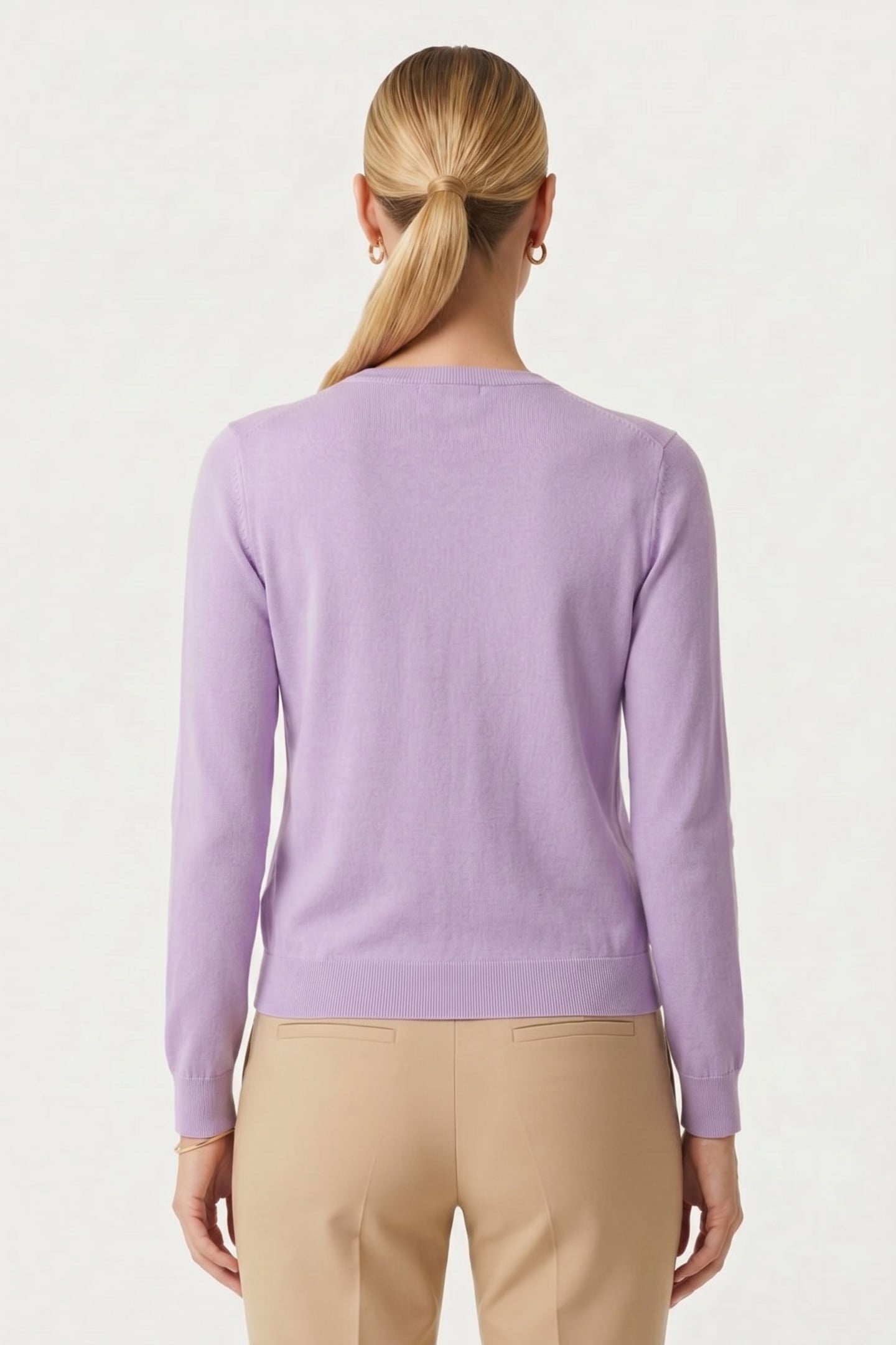 CARDIGAN COTTON LILAC 2