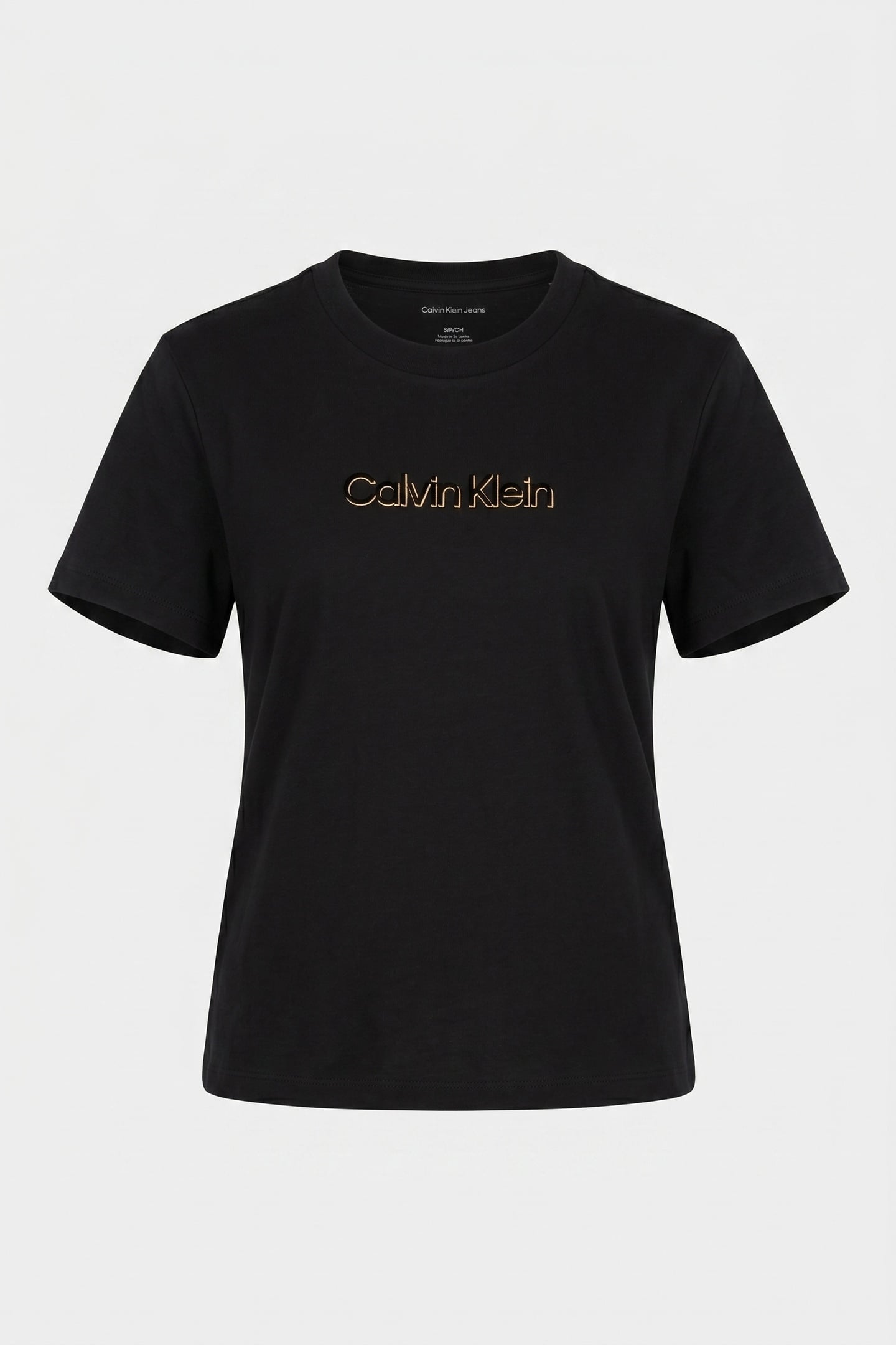 SS CLASSIC FOIL CALVIN T-SHIRT BLACK 3