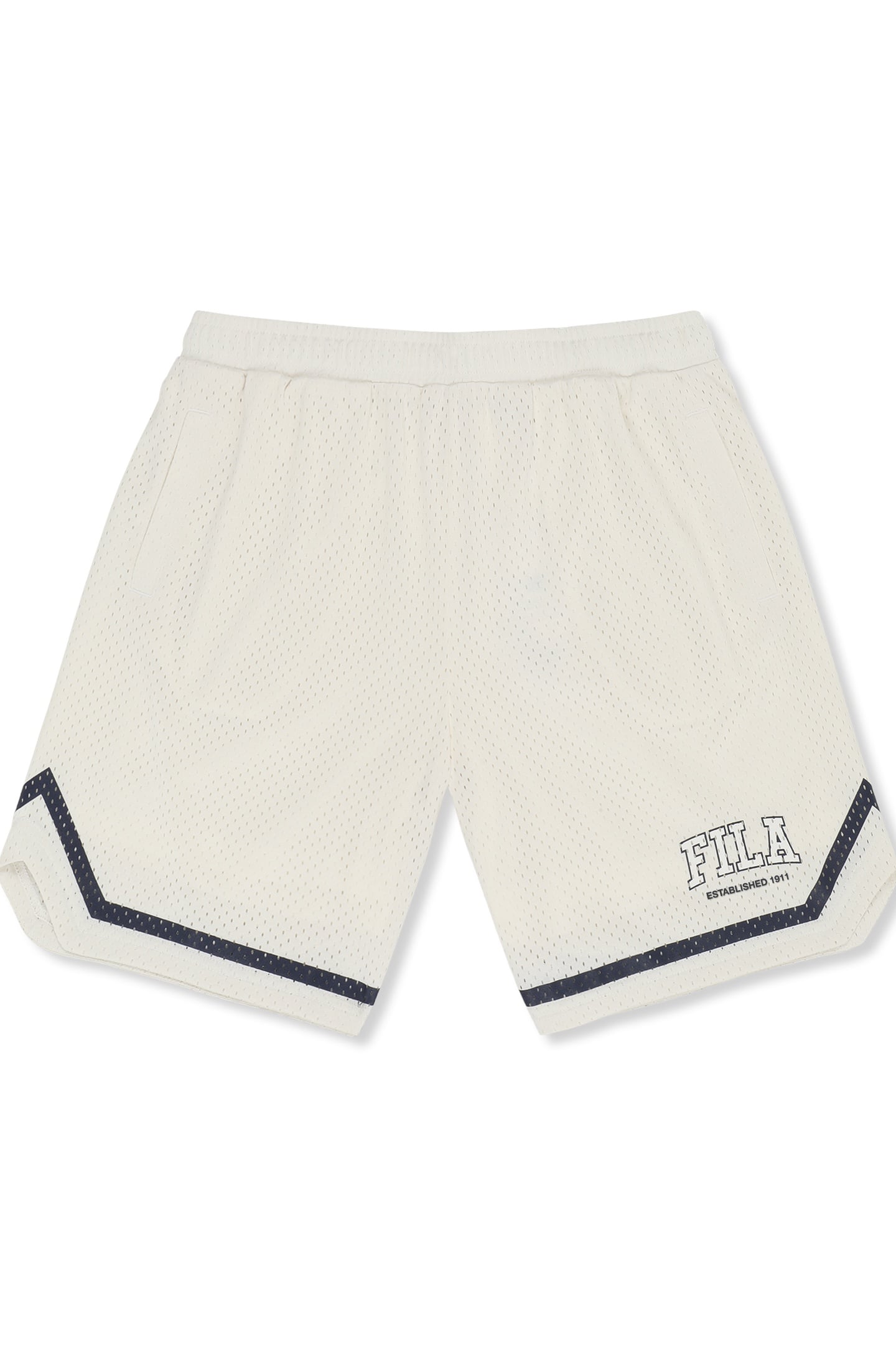 VILLANOVA LOOSE MESH BASKETBALL SHORTS EGRET 1