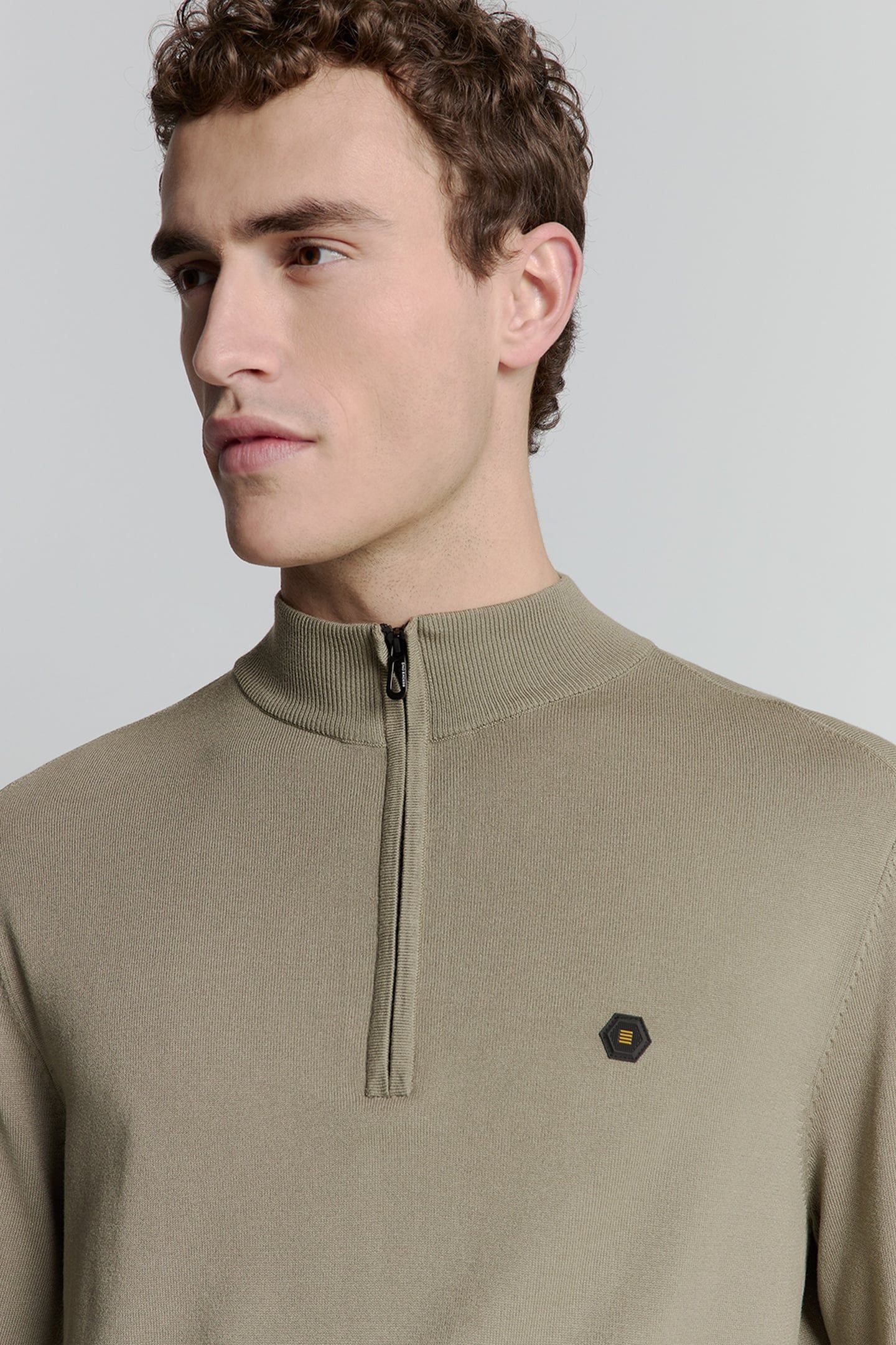 PULLOVER HALF ZIP LIGHT ARMY 7