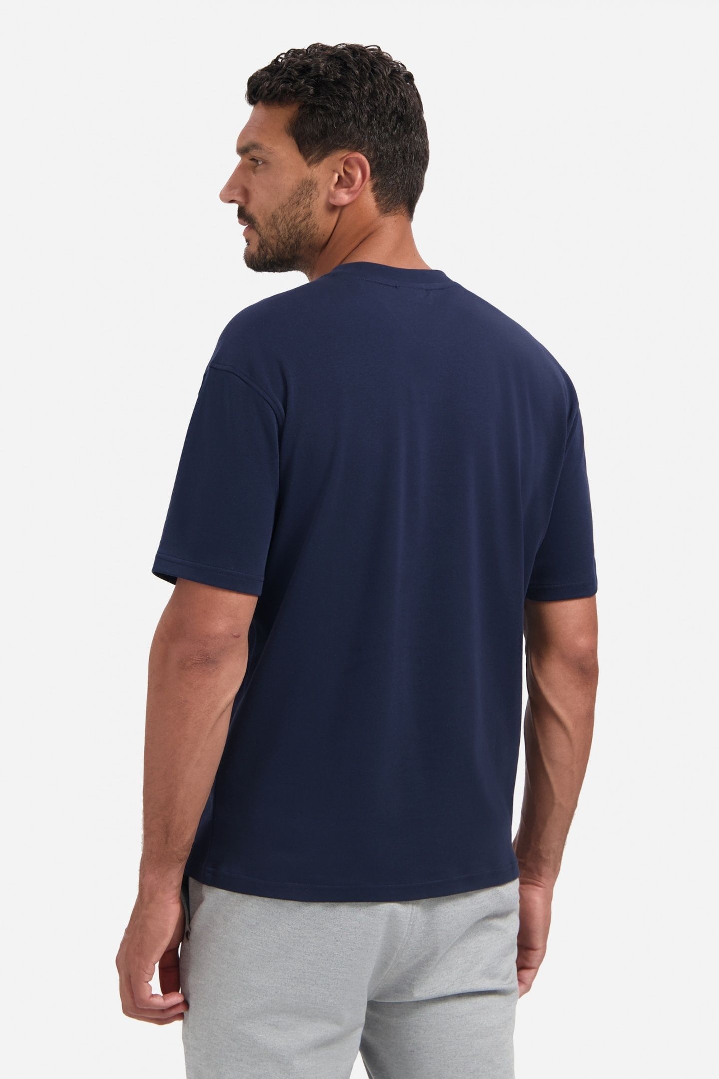 T-SHIRT CREWNECK SOLID HEAVY INTERLOCK NIGHT 3