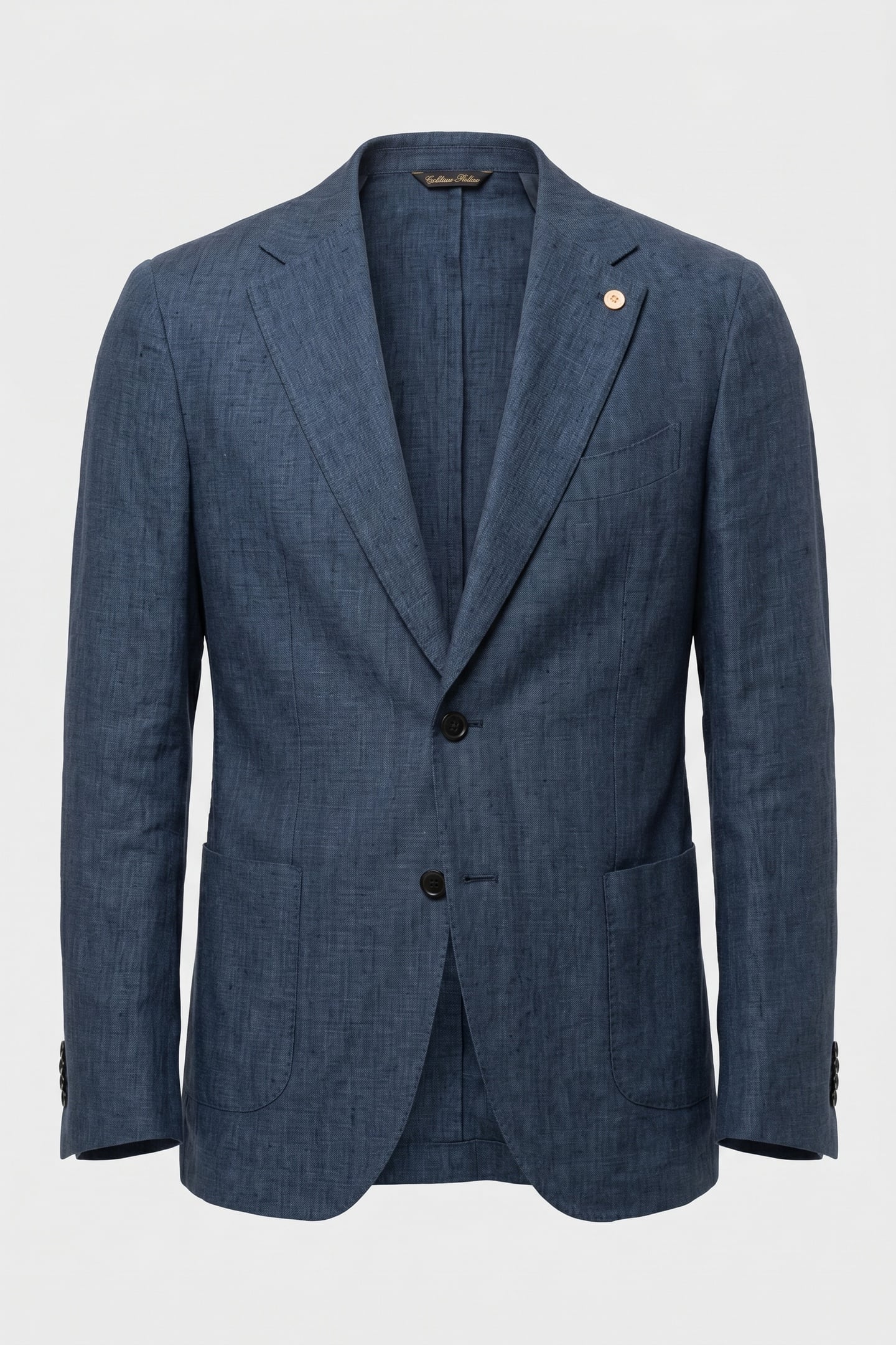JACKET REGULAR LINING LINEN BLUE 5
