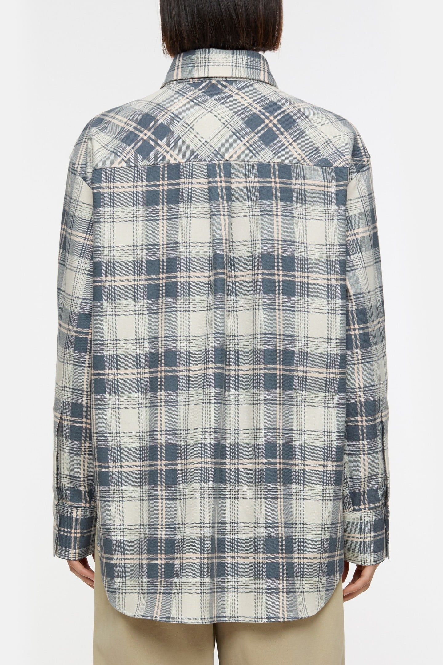 OVERSIZE SHIRT GRAPHITE BLUE 2