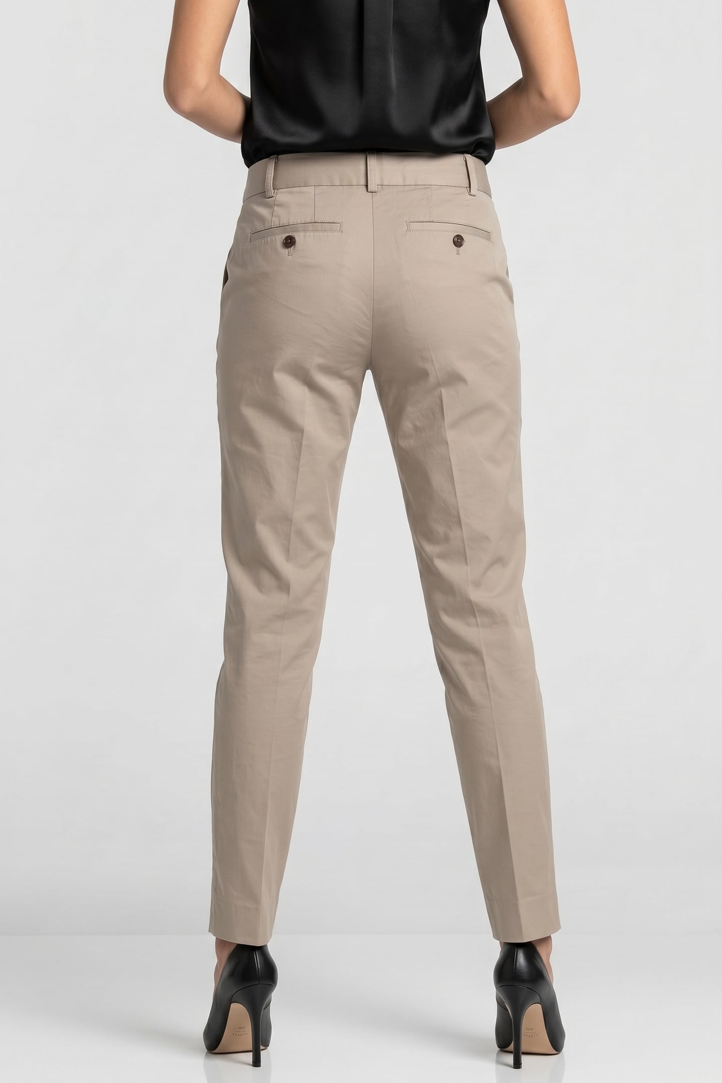 STRETCH COTTON CIGARETTE CHINO SAND 2