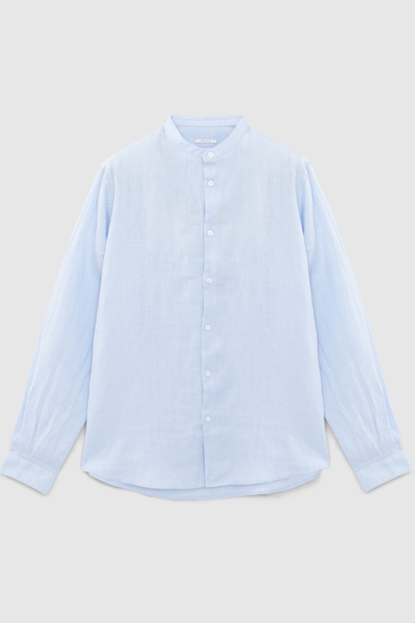 SKY PURE LINEN REGULAR SHIRT WITH MANDARIN COLLAR 4