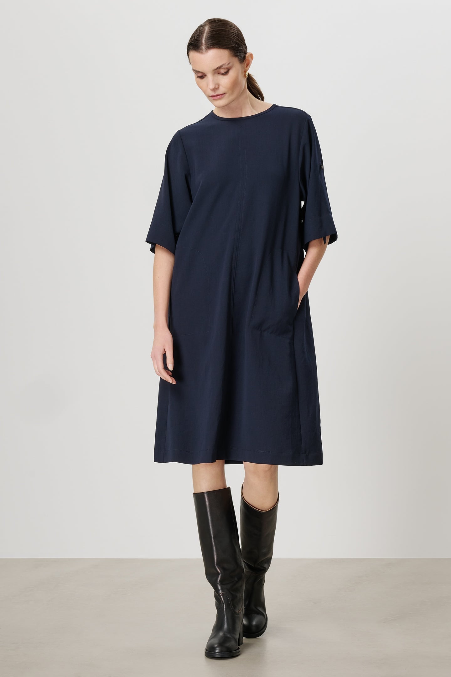 CLYDE DRESS MIDNIGHT BLUE 2