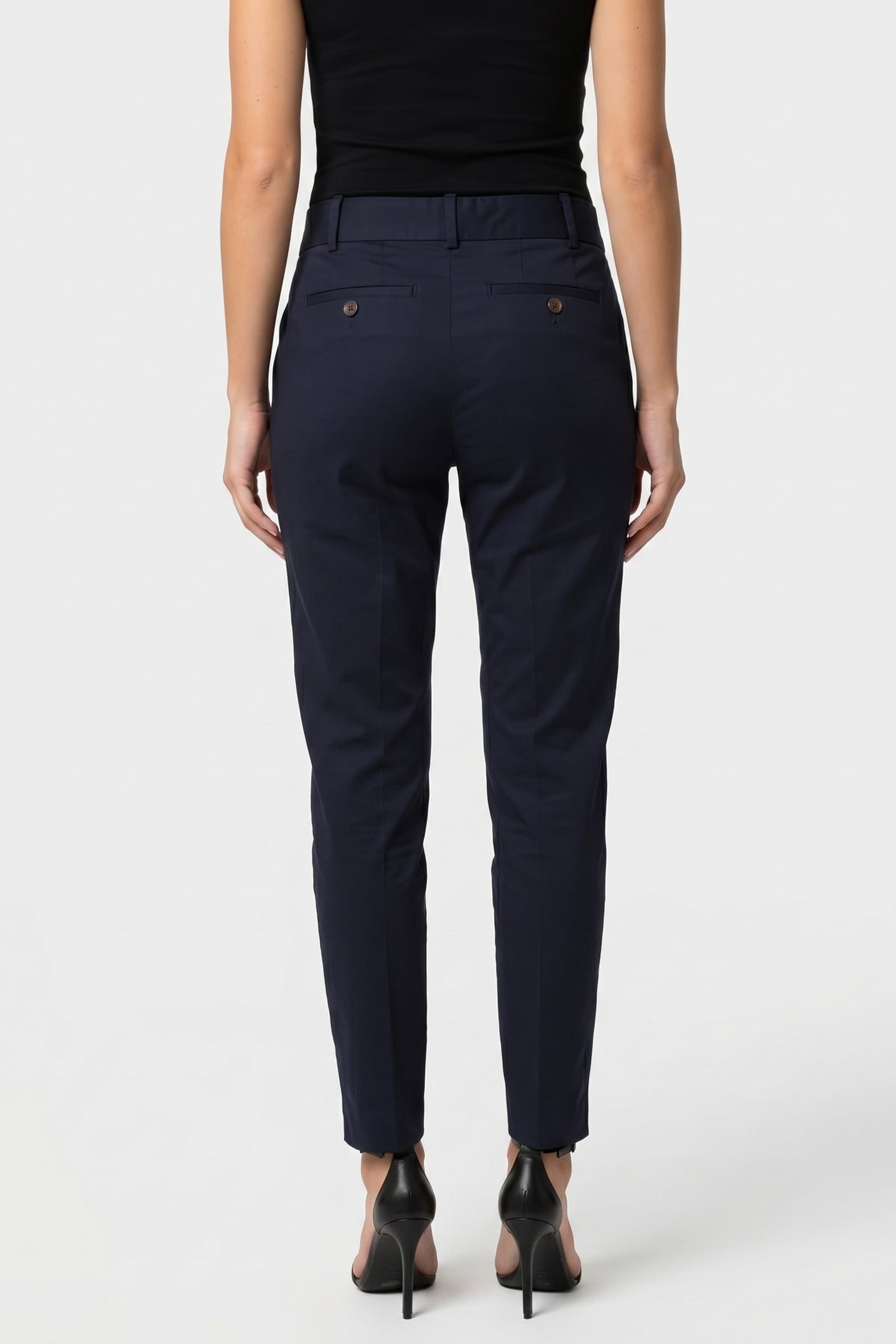 STRETCH COTTON CIGARETTE CHINO NAVY 2