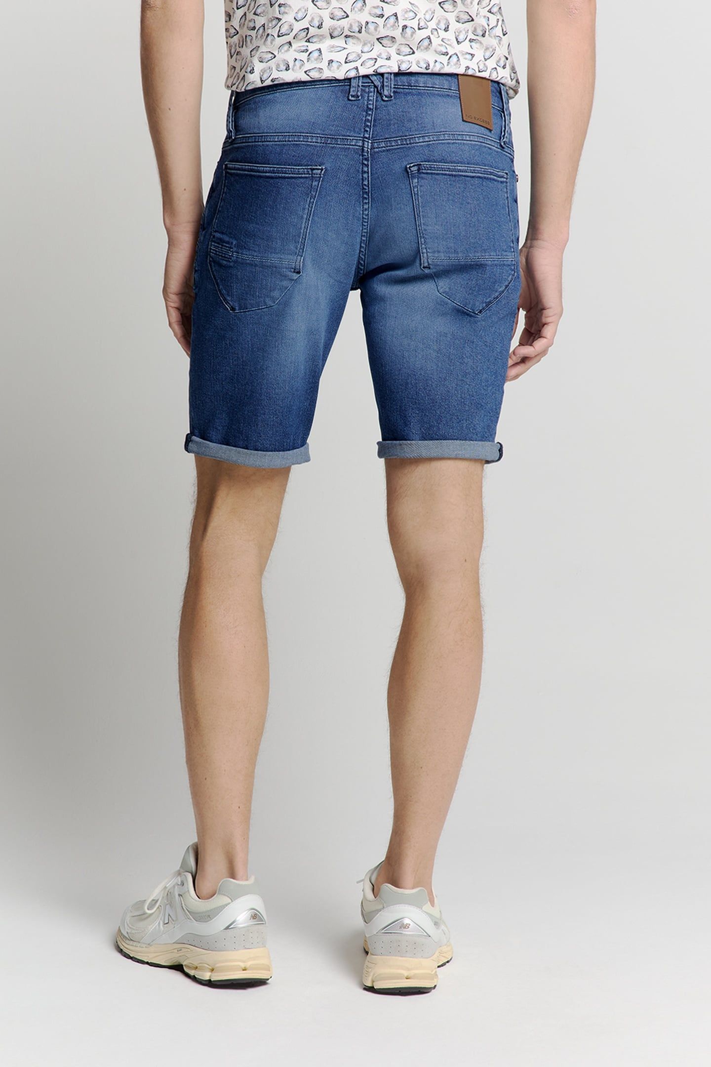 SHORT DENIM STRETCH STONE USED DENIM 3