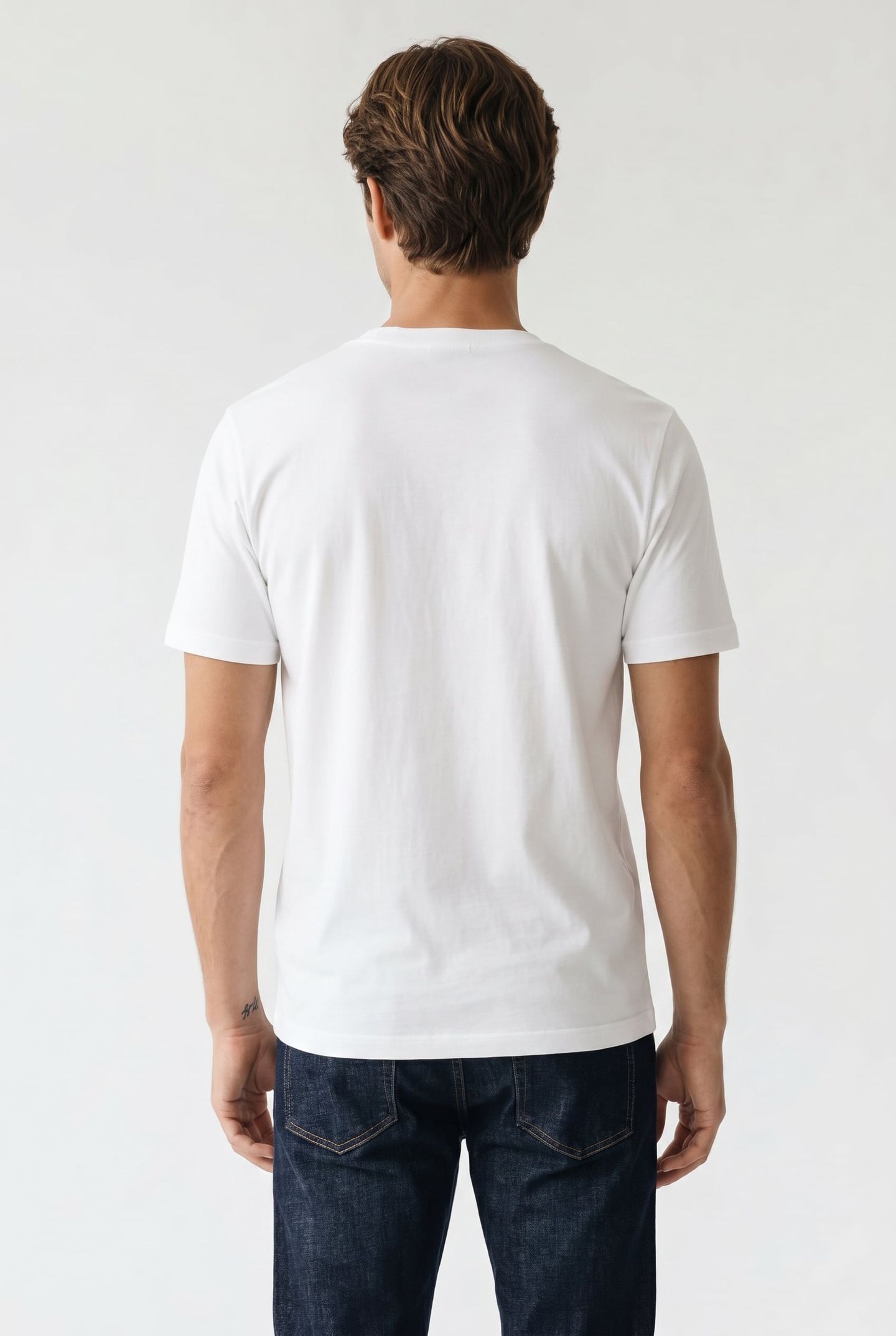 MENS REG FIT T SHIRT ROBOTS WHITE 3