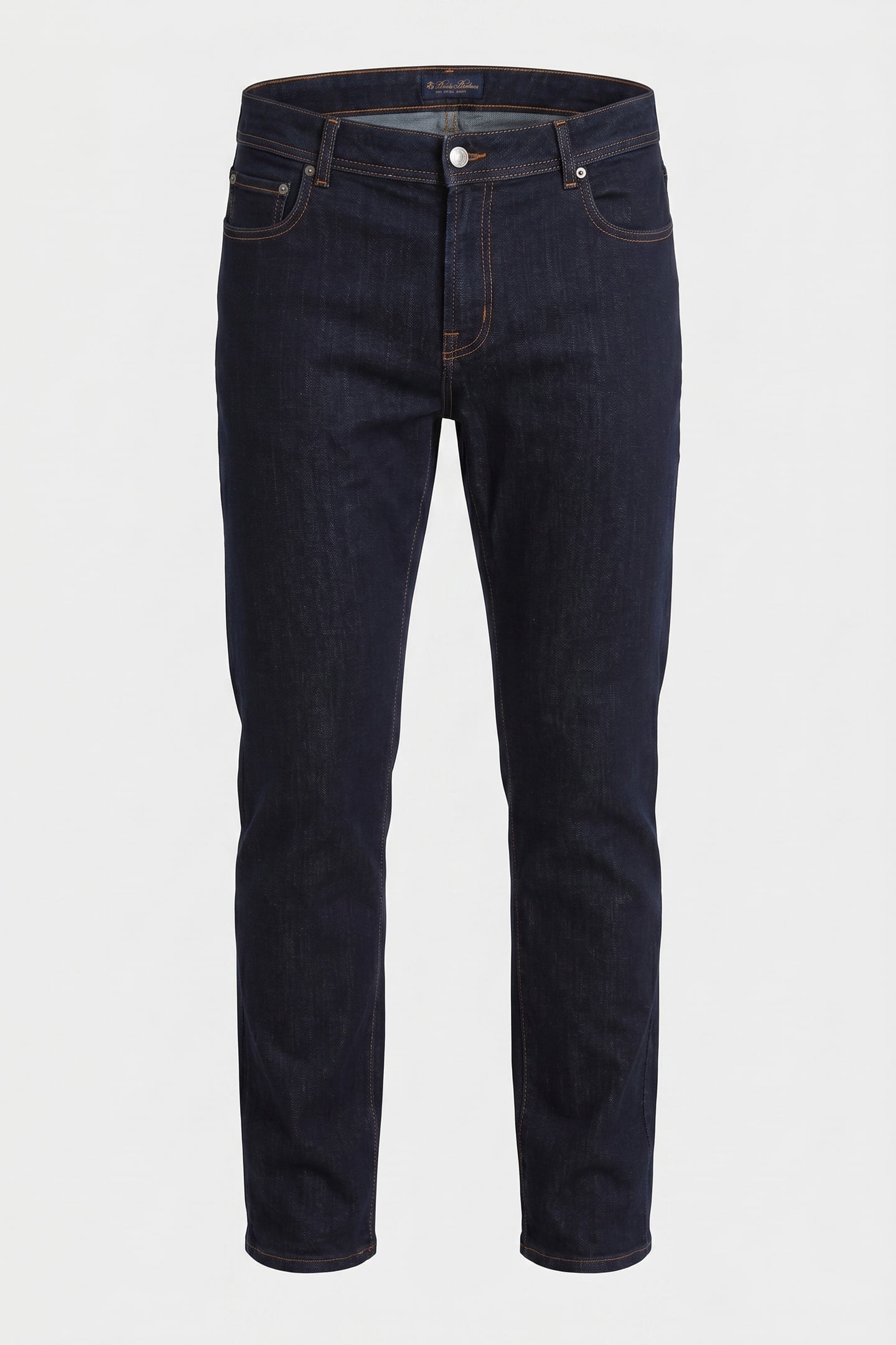 STRETCH COTTON DENIM JEANS BLUE 5