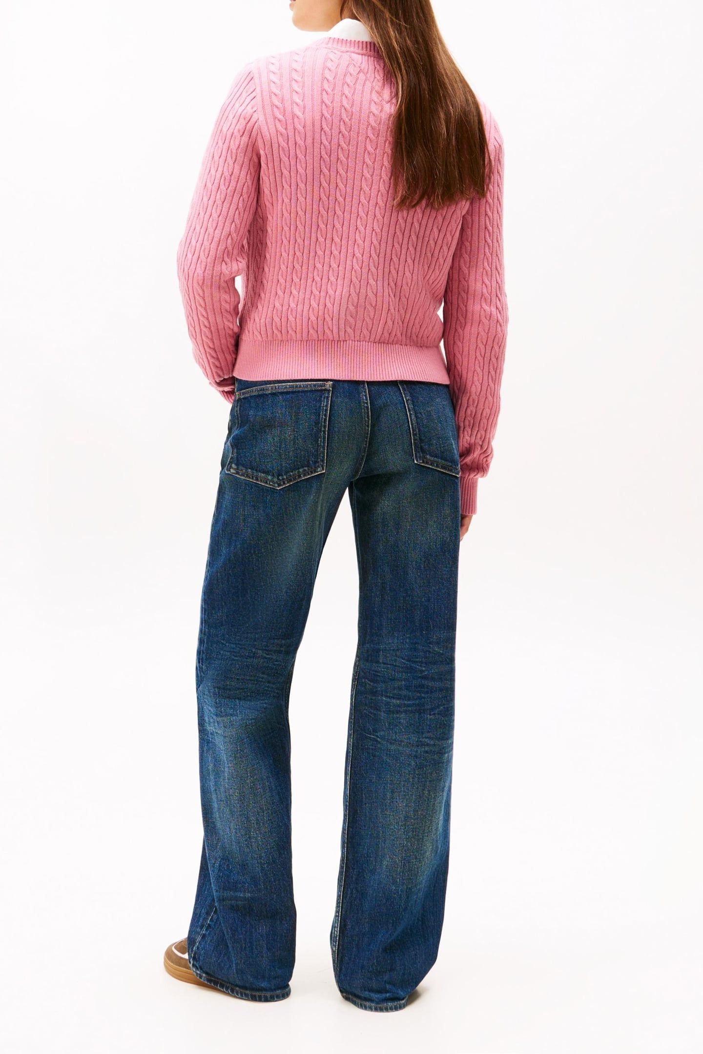 CABLE ESSENTIAL SWEATER MYSTIC PINK 3