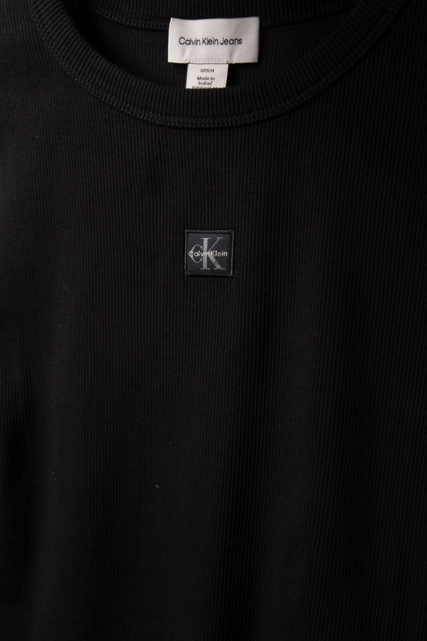 LS WOVEN LABEL 2X2 TOP BLACK 4