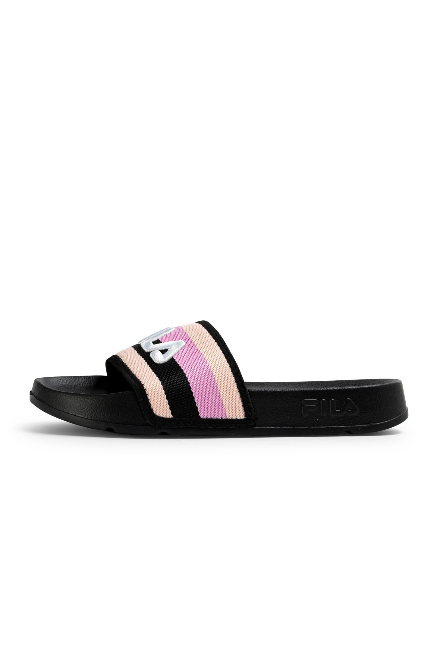 MORRO BAY STRIPES SLIPPER WMN BLACK-PRISM PINK 1