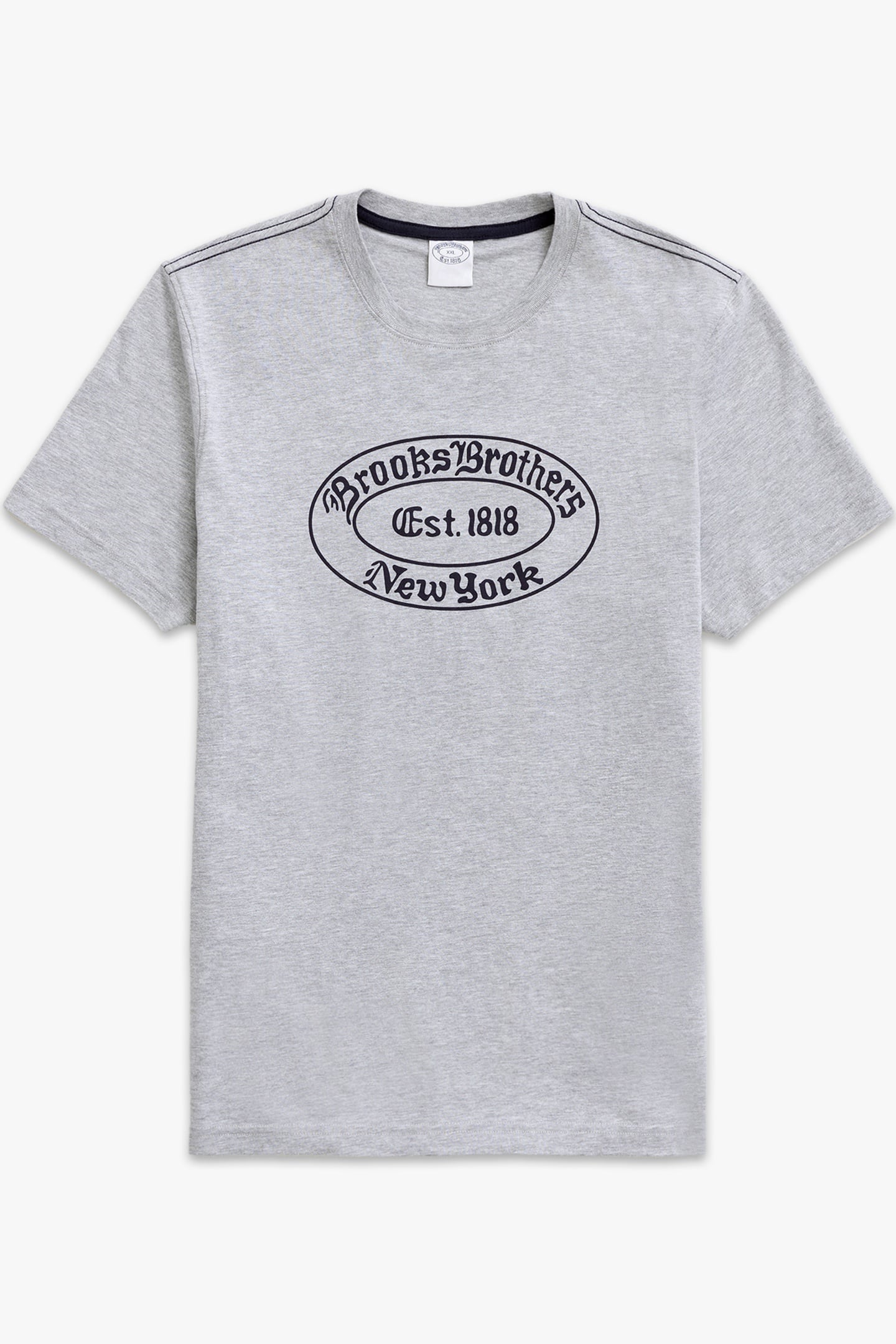 BROOKS BROTHERS LABEL GRAPHIC T-SHIRT MEDIUM GREY 4