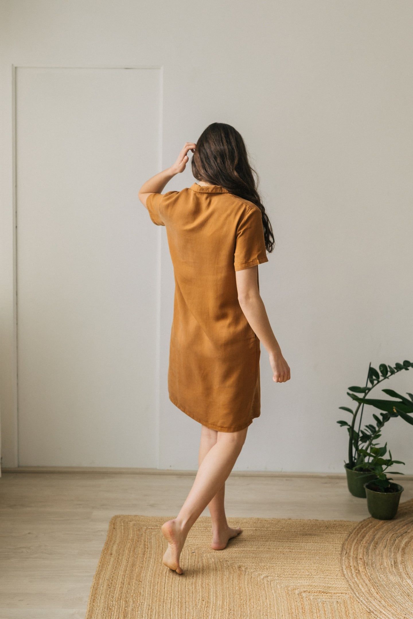 GINGER DRESS CARAMEL 2