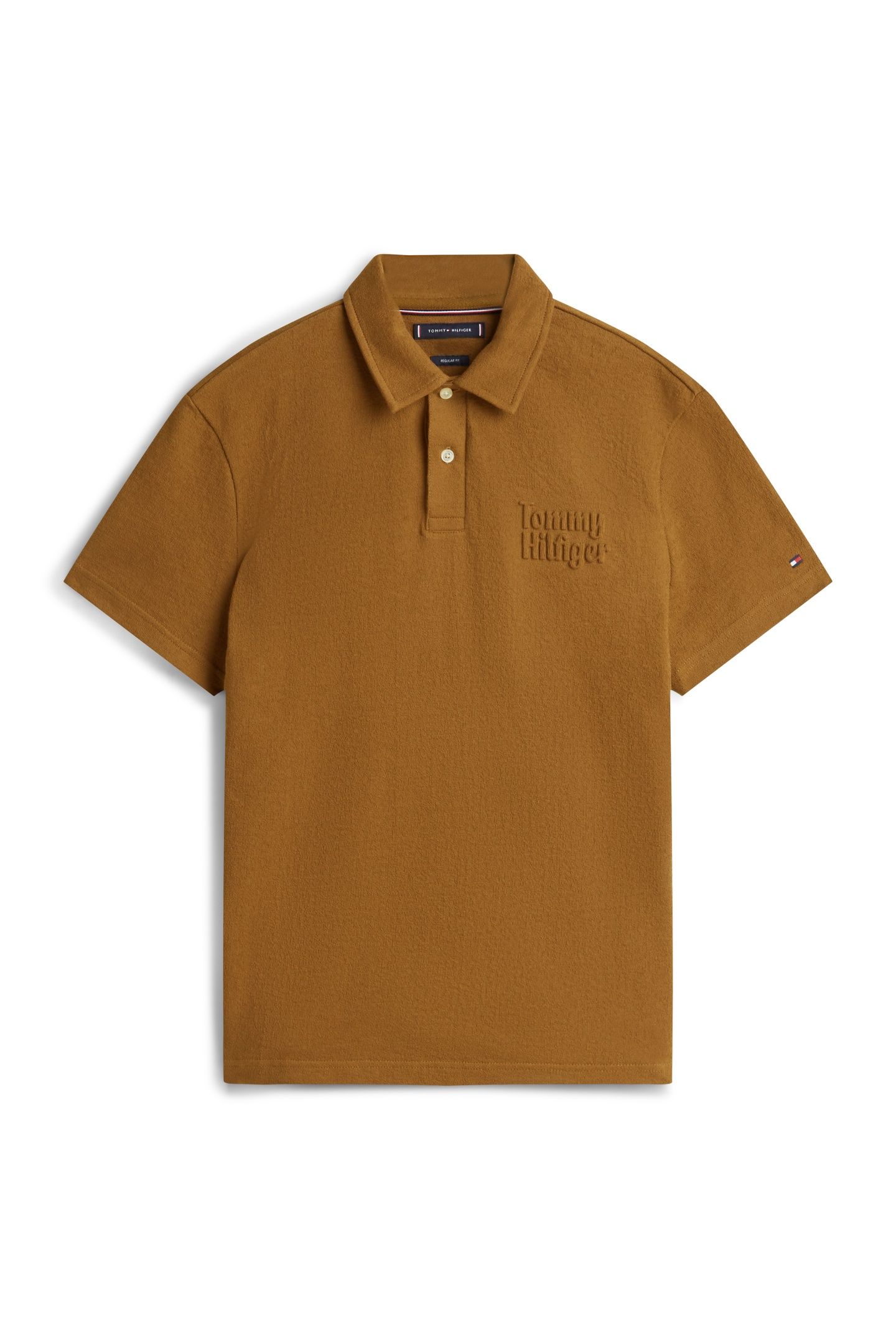REVERSE TERRY EMBROIDERED POLO HIGHLAND KHAKI 4