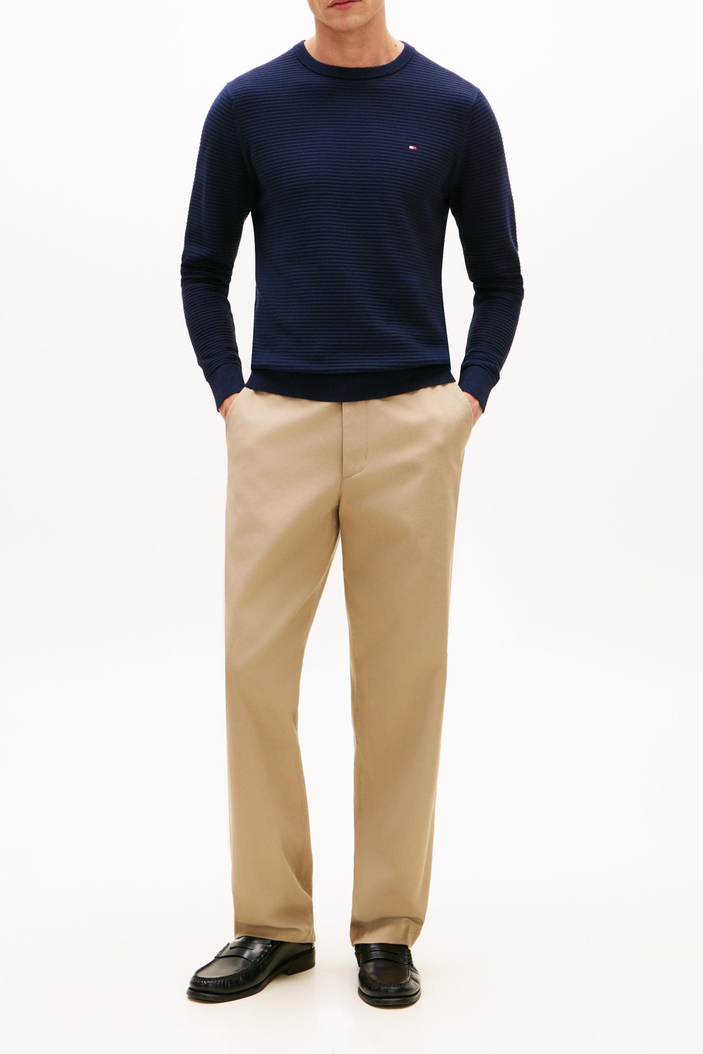 SEASONAL STRUCTURE SWEATER DARK NIGHT NAVY 2