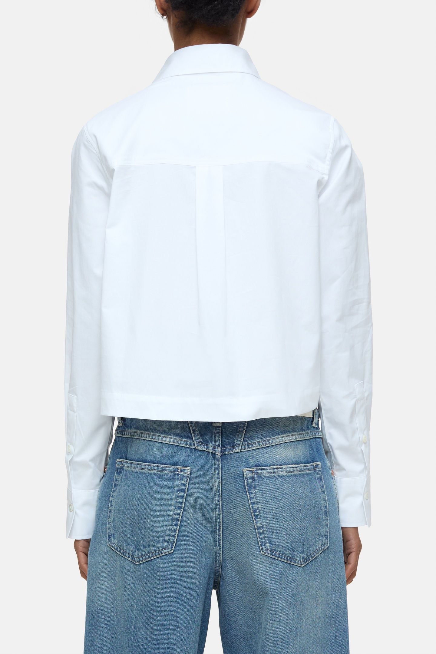 CROPPED CLASSIC SHIRT WHITE 2