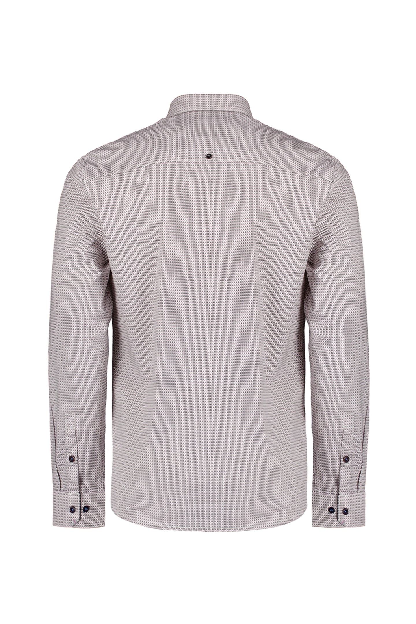 SHIRT STRETCH ALLOVER PRINTED MAUVE 2