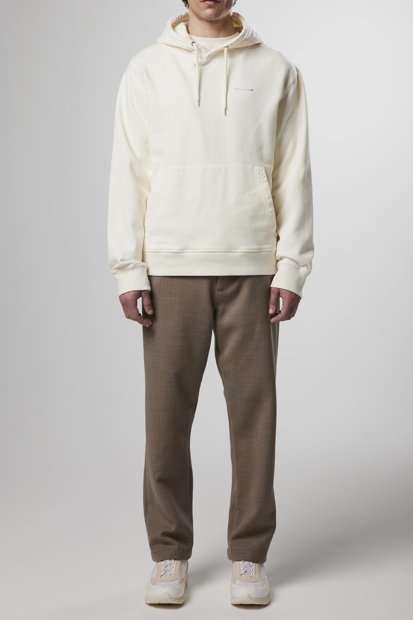 NN07 WAYLON 3472 REGULAR FIT HOODED SWEATSHIRT OFF WHITE 1
