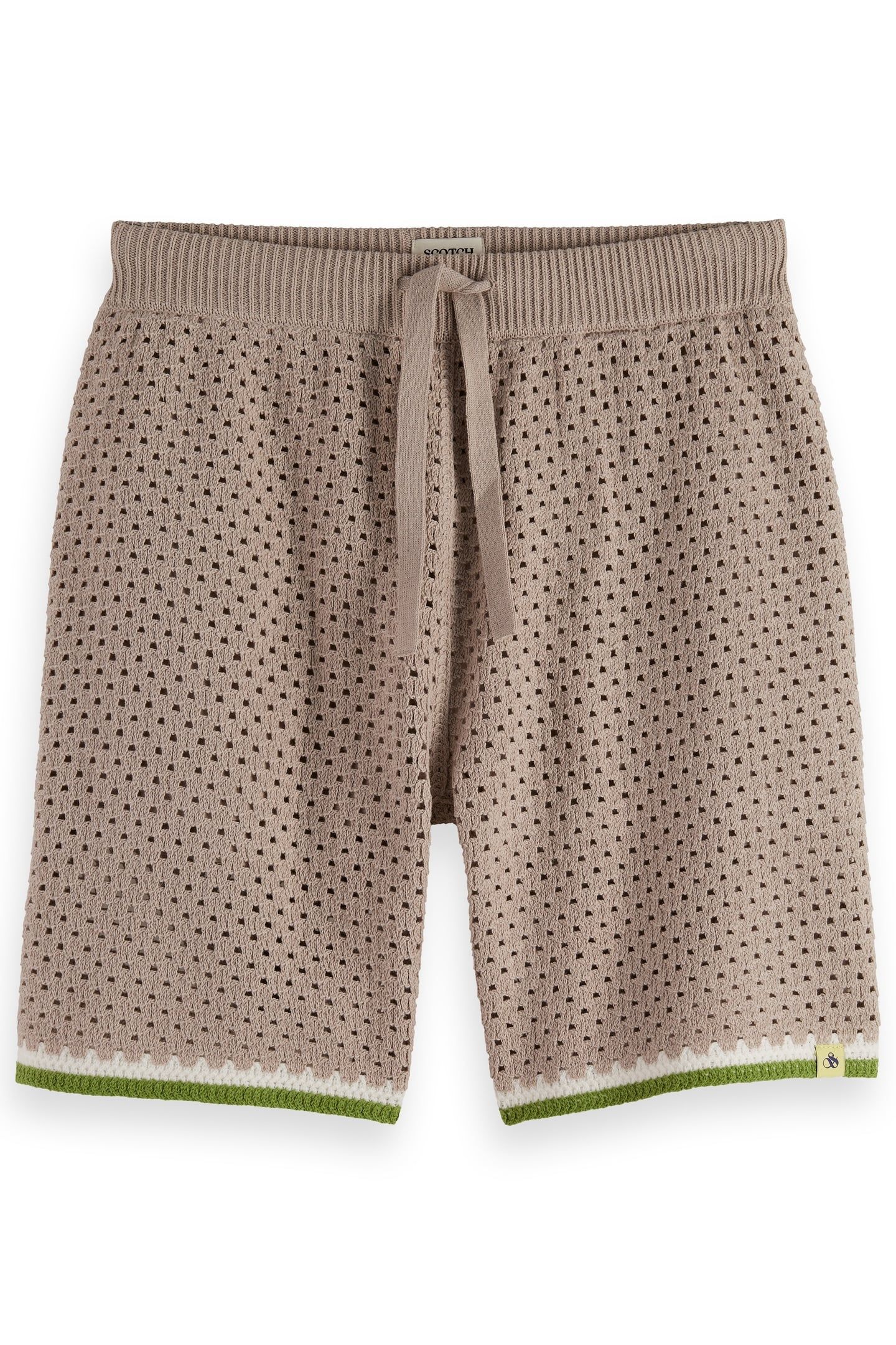 CROCHET KNITTED SHORT HIGHWAY GREY 5