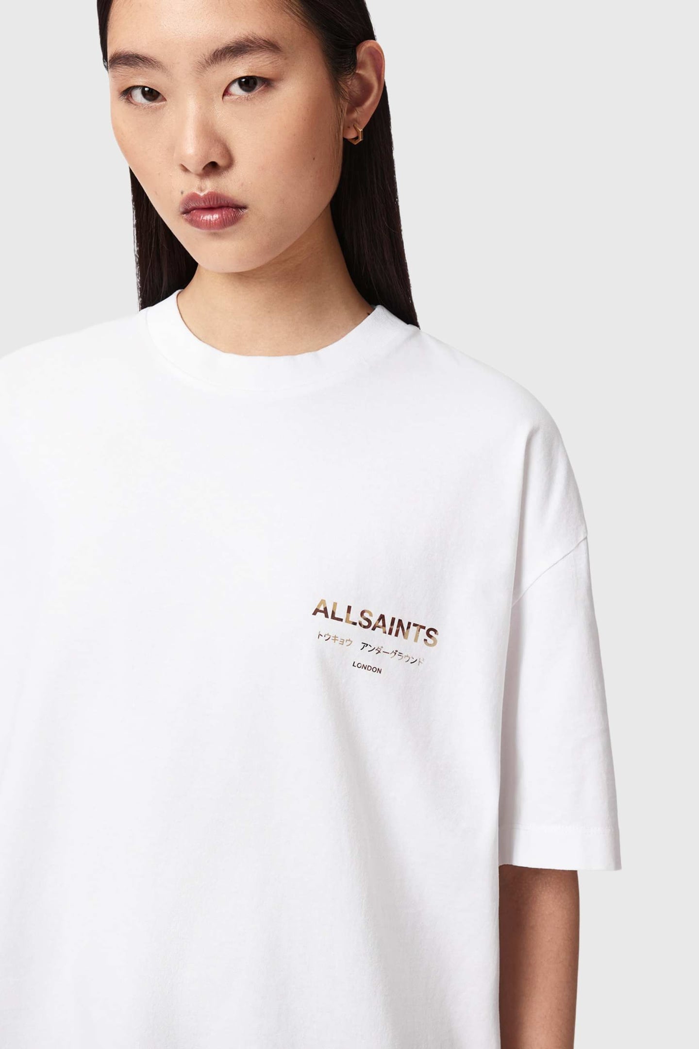 UNDERGROUND ETTA TEE WHITE/COW PRINT 8
