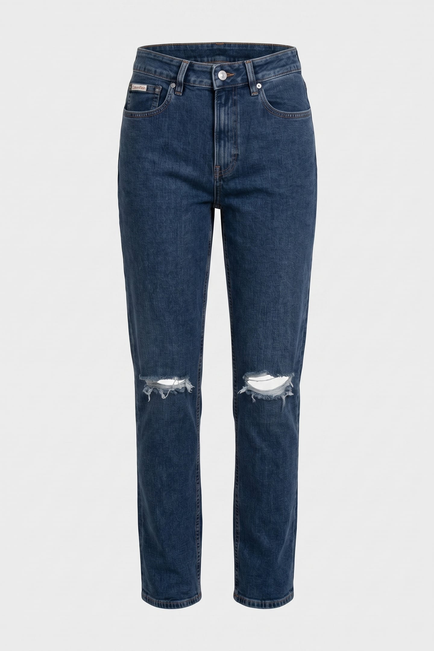 EU HIGH RISE STRAIGHT JEANS DESTROYED SEA 3