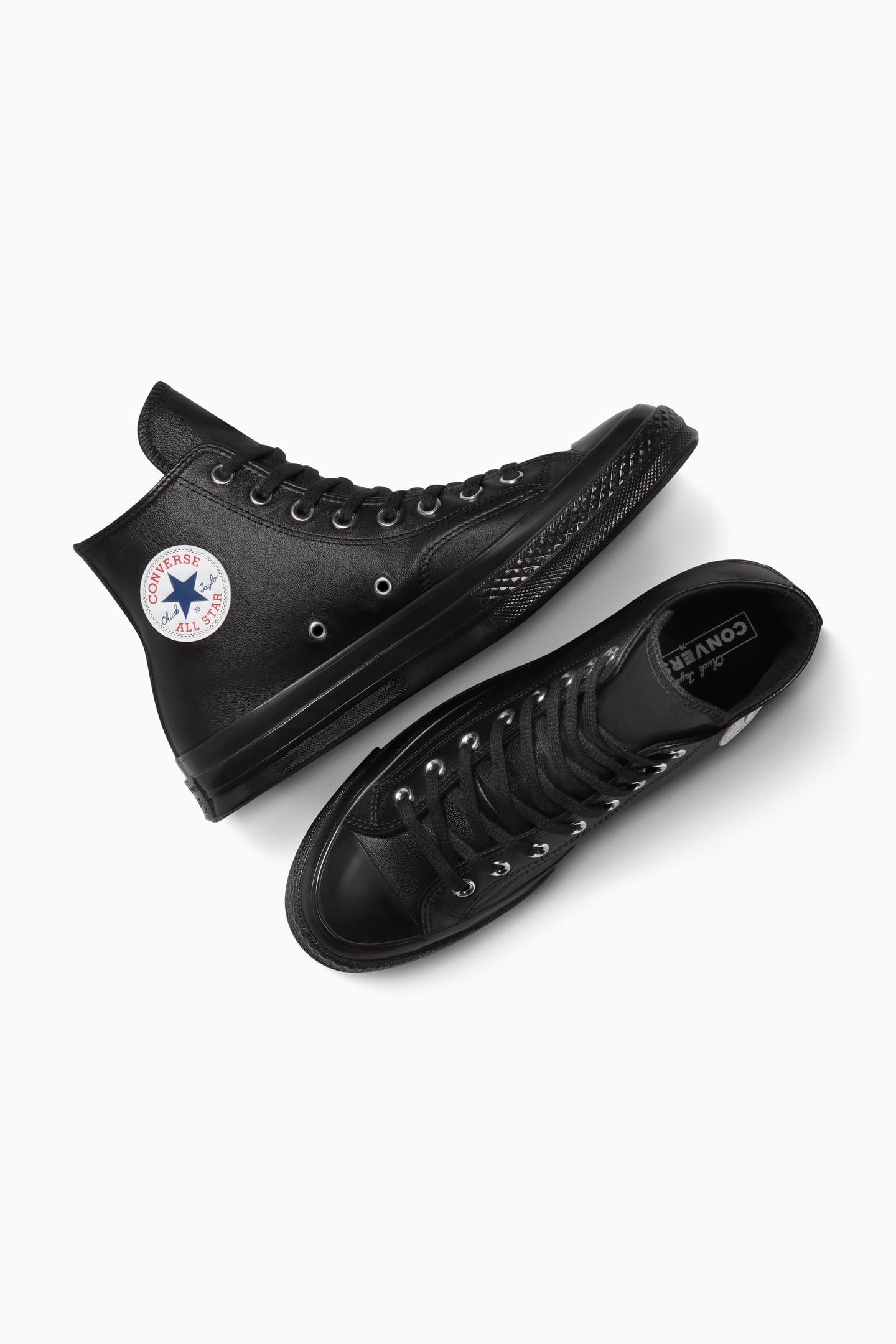 UNISEX CHUCK 70 HI BLACK/BLACK/WHITE 4