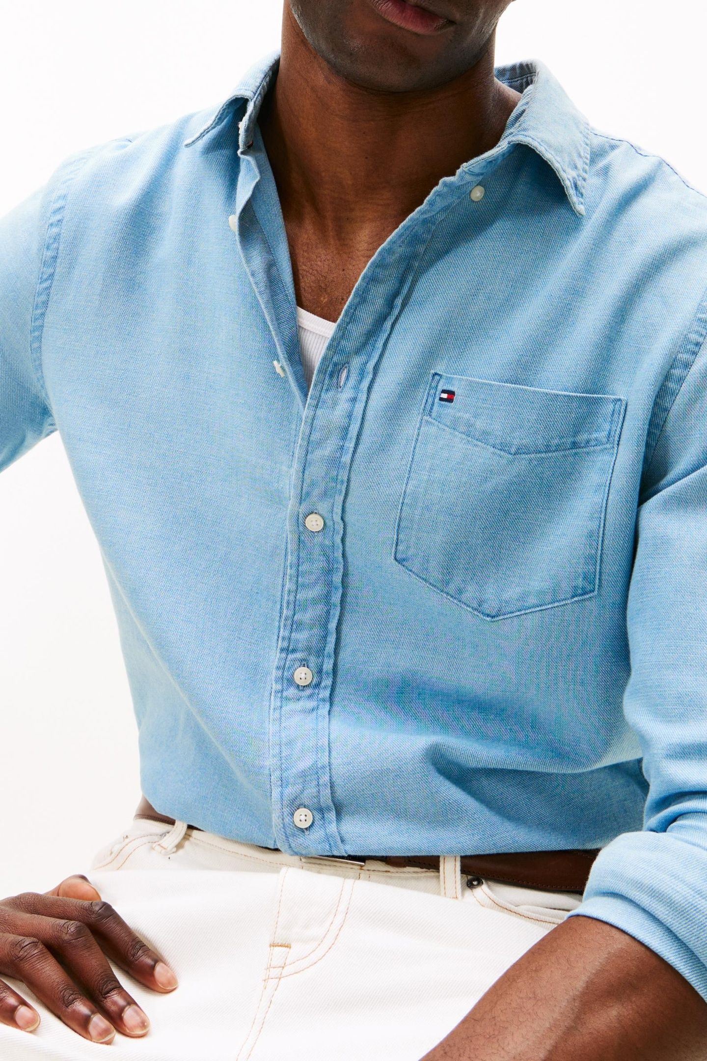 FLANNEL INDIGO SHIRT LIGHT BLUE INDIGO 5