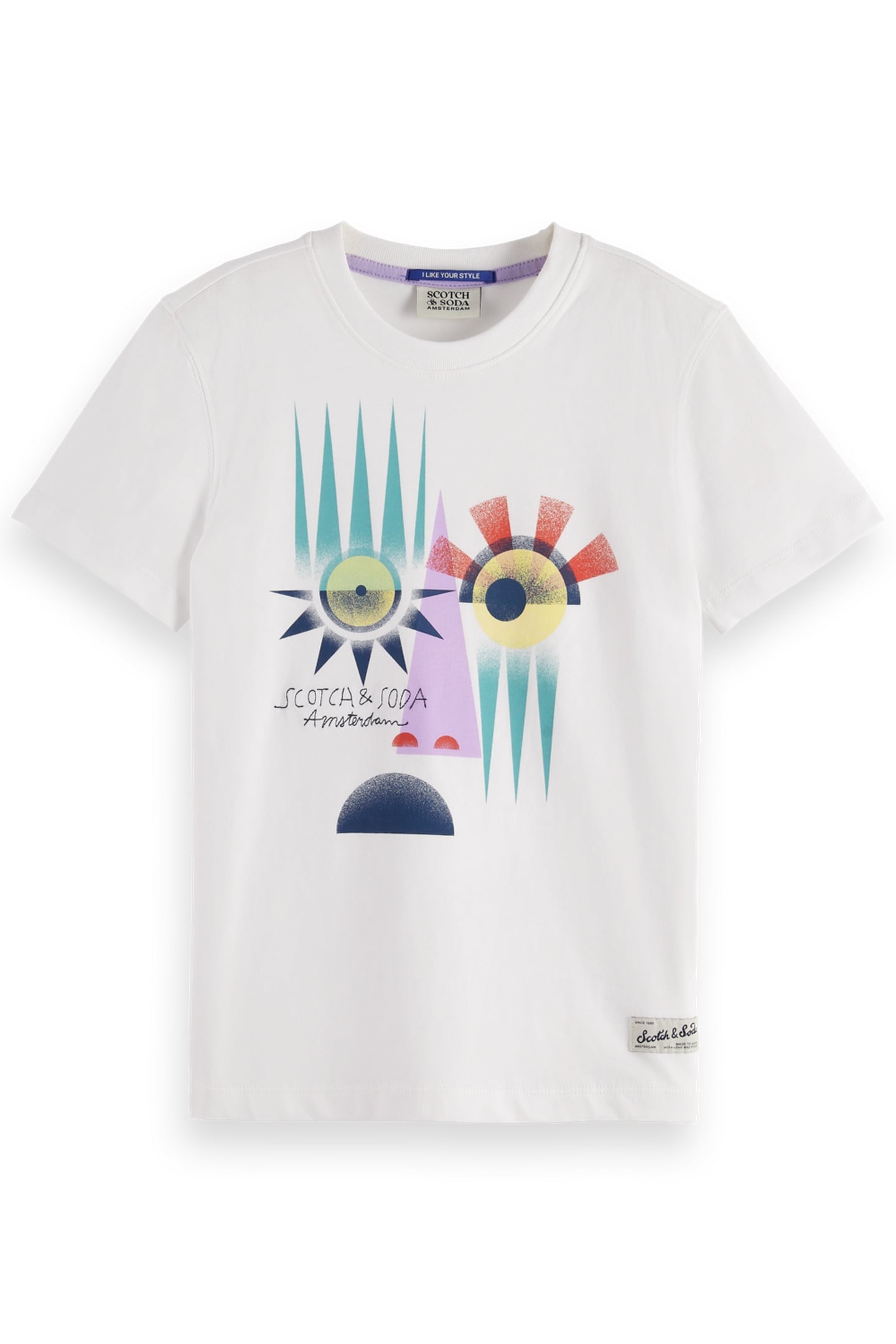 BOY RELAXED-FIT ARTWORK T-SHIRT IN ORGANIC COTTON WHITE 1