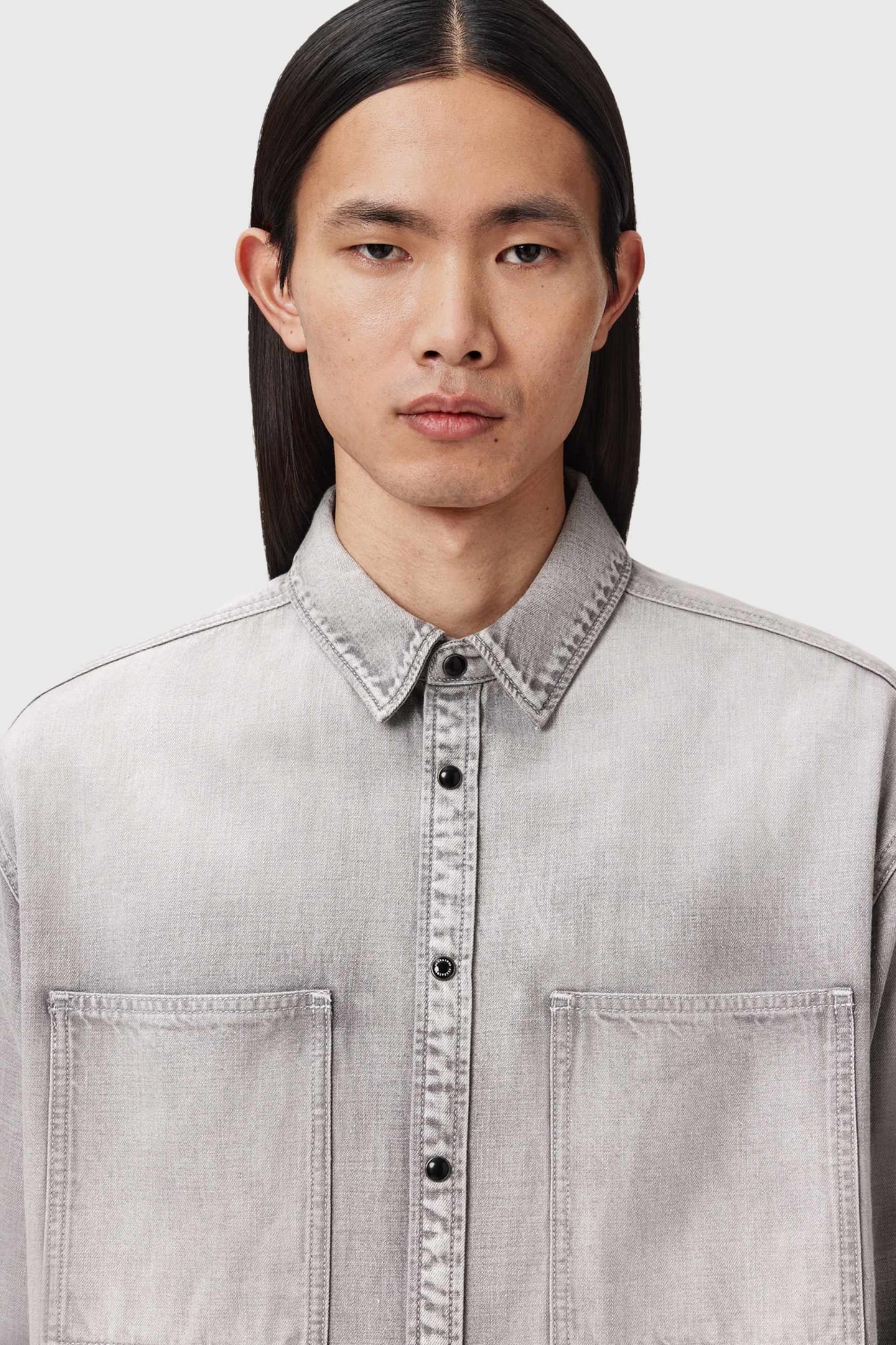 AL DENIM SHIRT LIGHT GREY 5