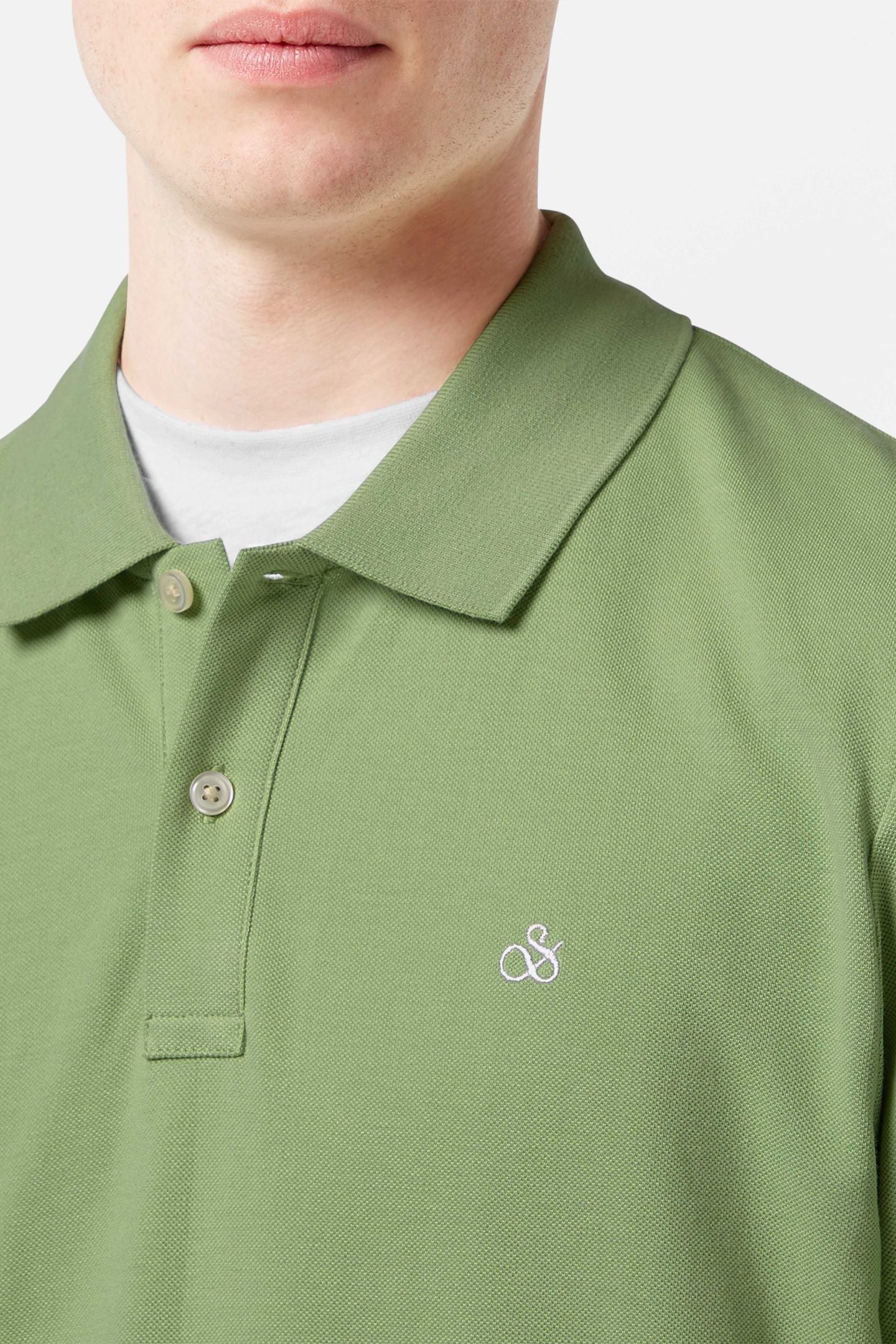 SEASONAL CORE - COTTON PIQUE REGULAR FIT POLO PISTACHIO 6