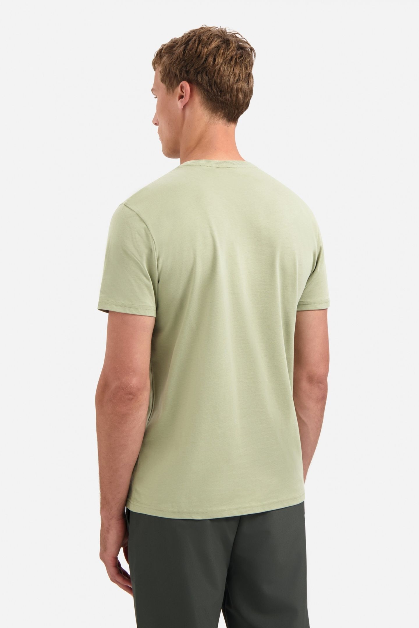T-SHIRT CREWNECK PEACHED LIGHT MOSS 3