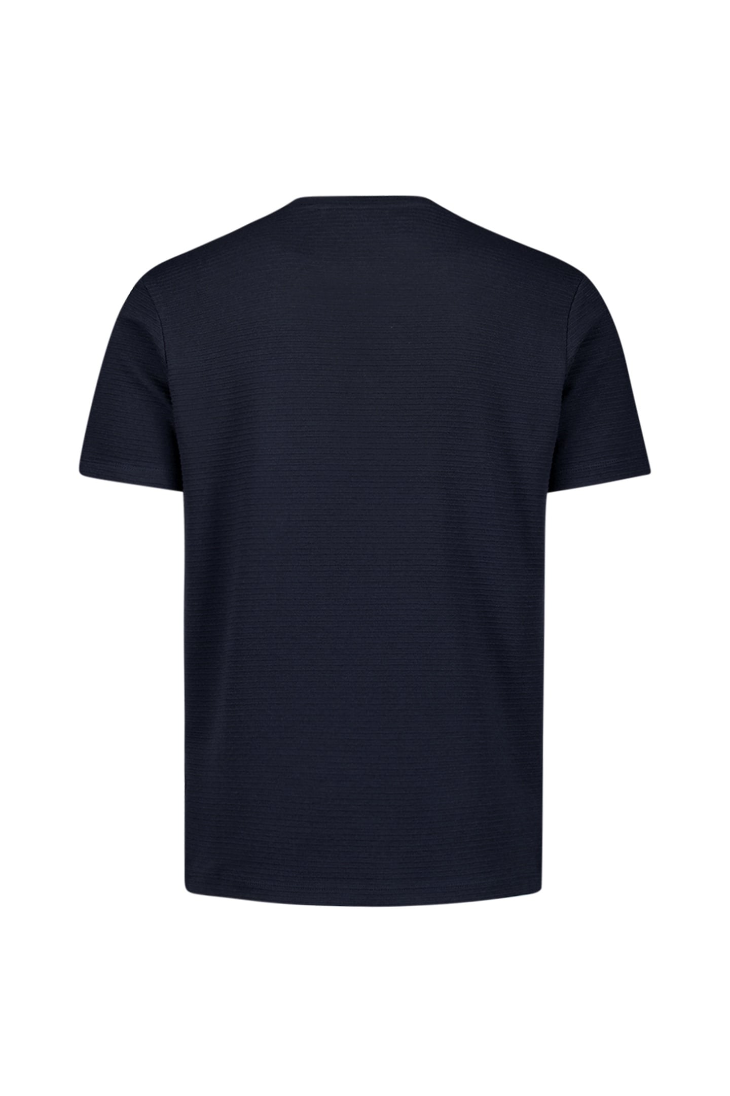 T-SHIRT CREWNECK SOLID RELIEF JACQUARD DEEP BLUE 6