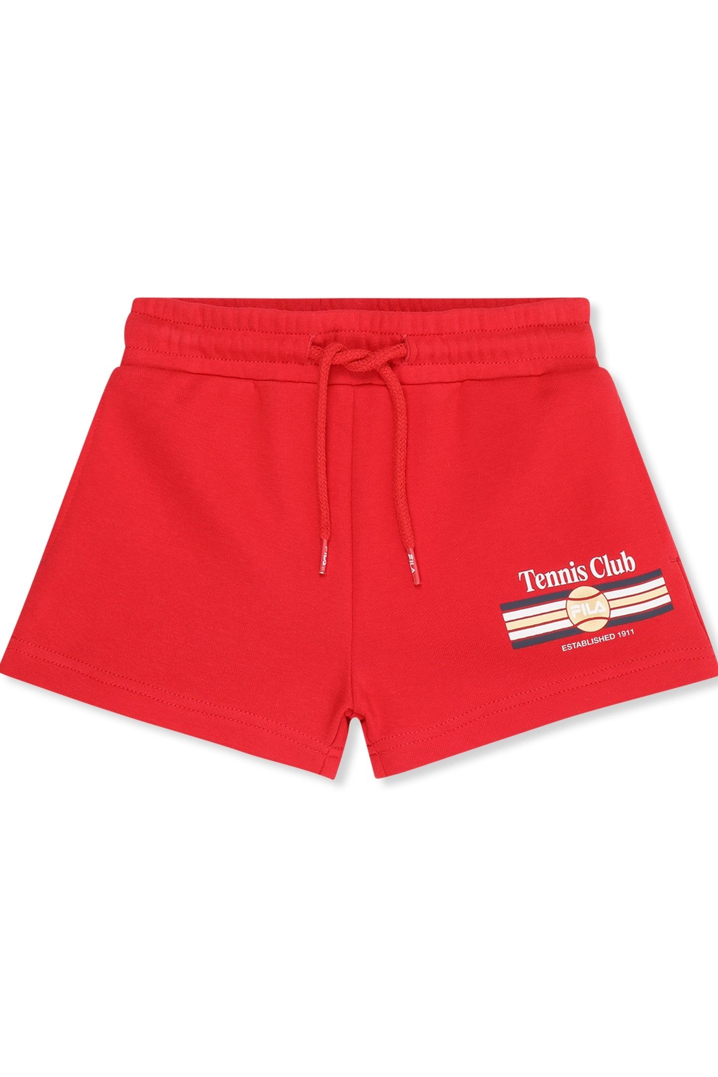 COLTANO REGULAR GRAPHIC SWEAT SHORTS TRUE RED 1