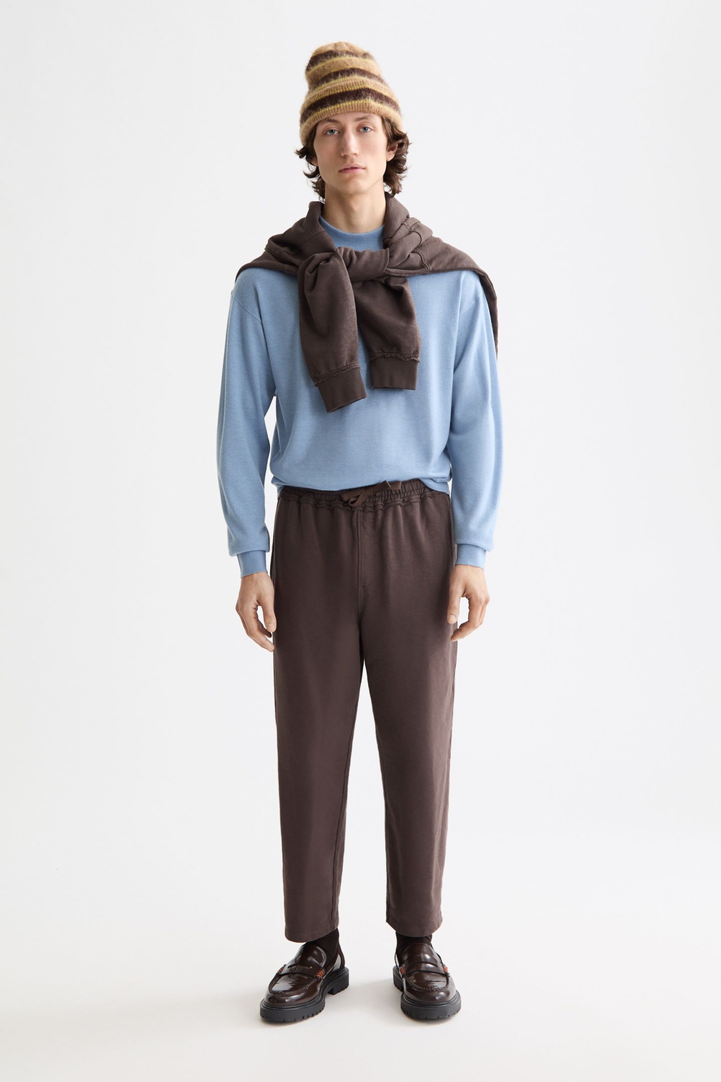SEASONAL CORE - DROPPED SHOULDER MOCK NECK PULLOVER FADED DE 3