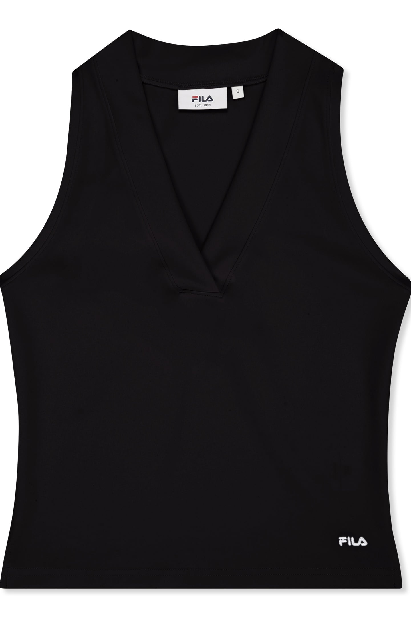 LUNATA GRAPHIC SLEEVELESS V-NECK TOP BLACK 4