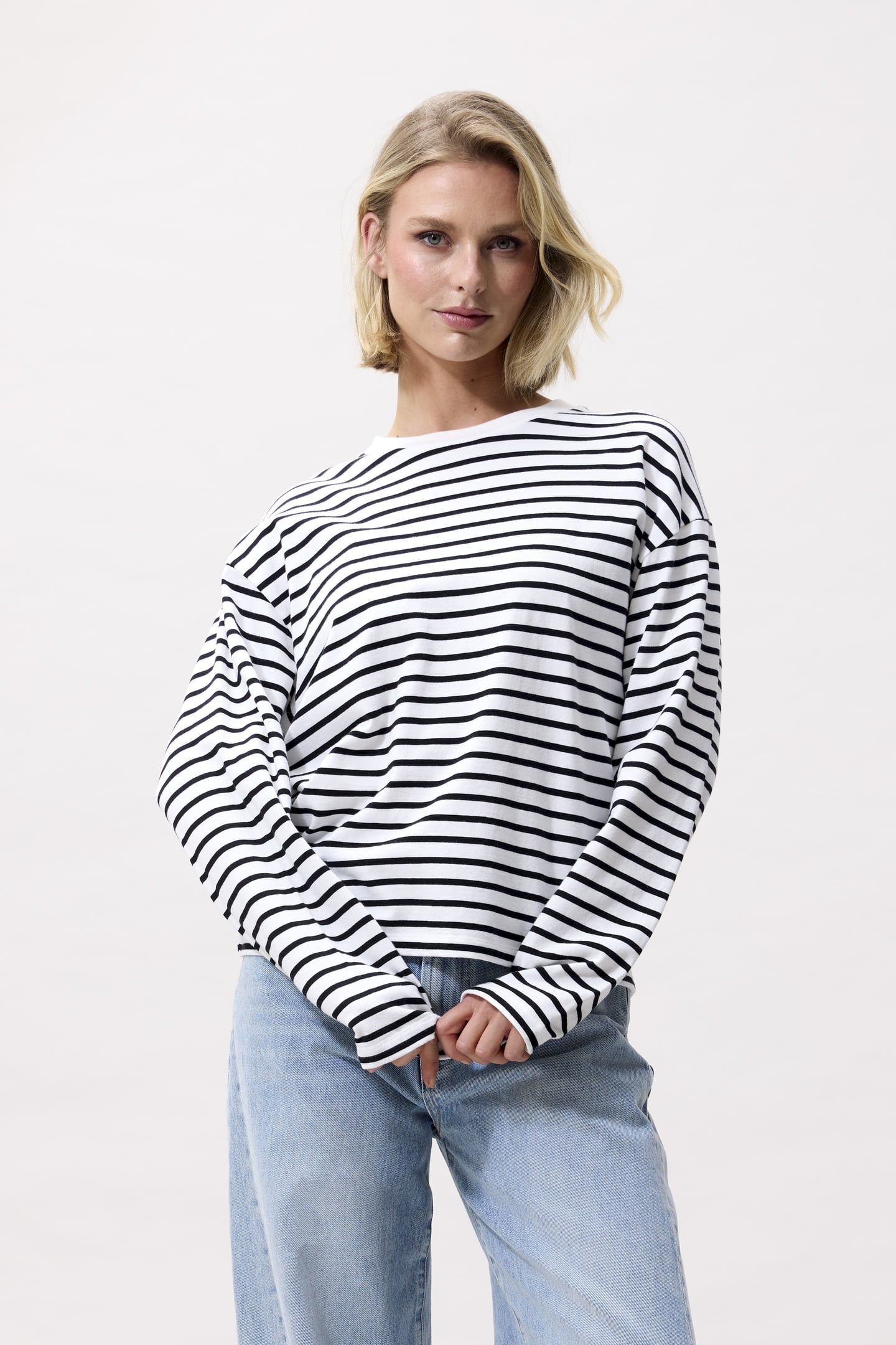 STRIPED LONG SLEEVE OFF WHITE 4