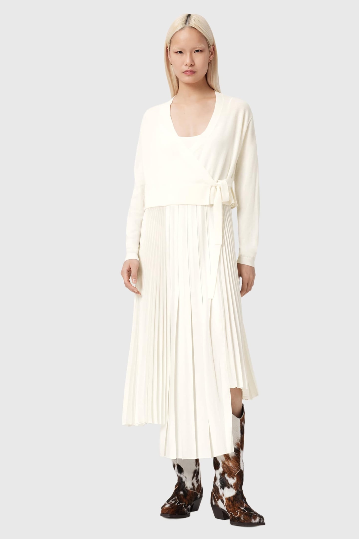 LUCILLE DRESS CHALK WHITE 2