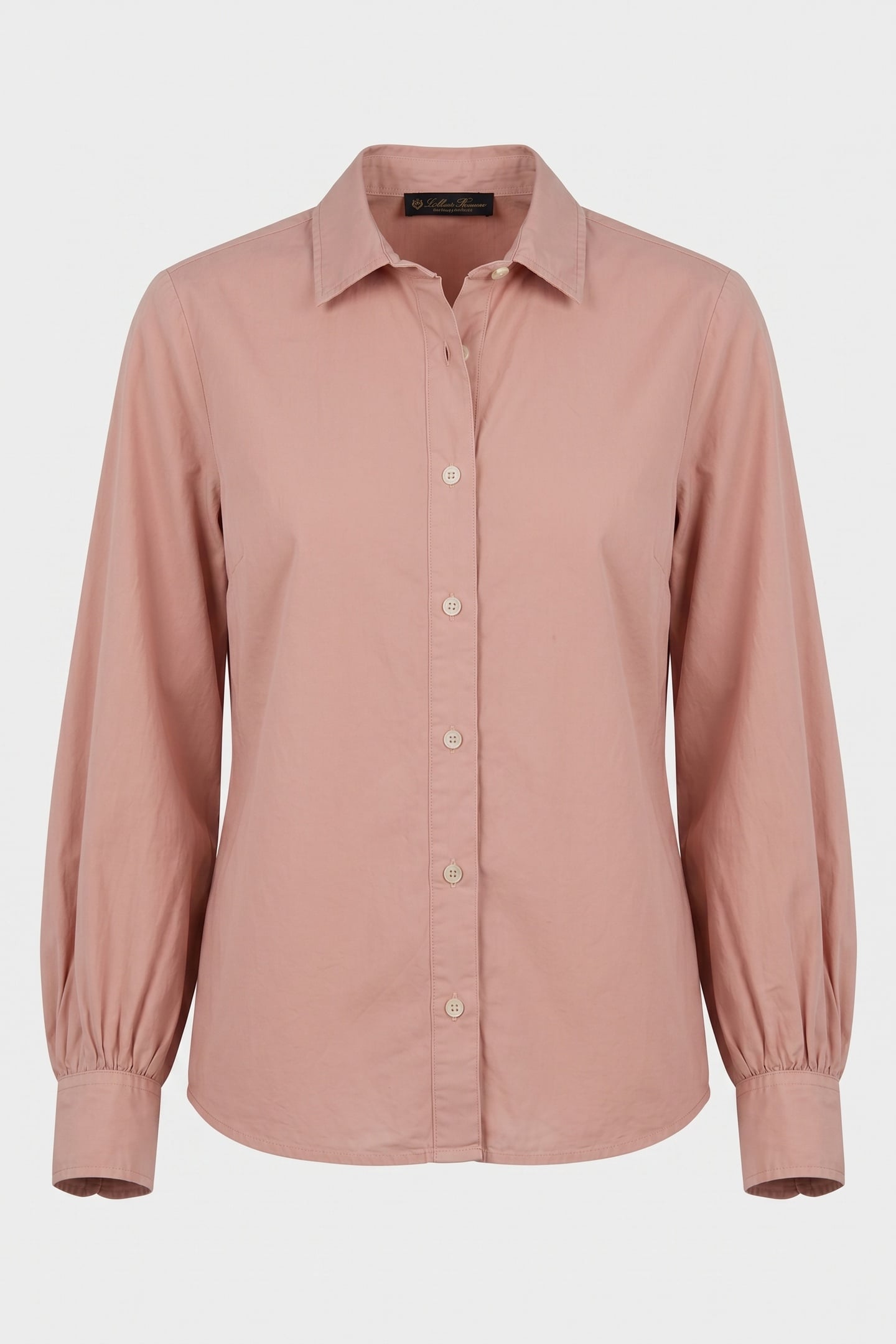BALLOON SLEEVE SHIRT COTTON SALMON 4