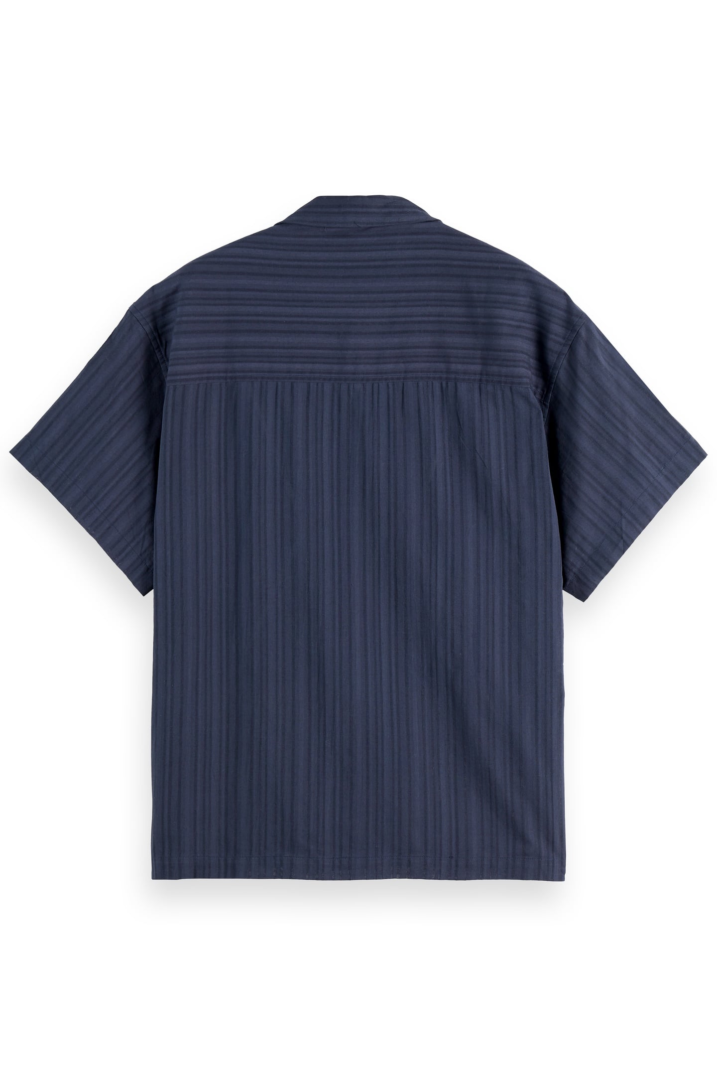 STRUCTURED-STRIPE SHORT-SLEEVED SHIRT SKY CAPTAIN 5