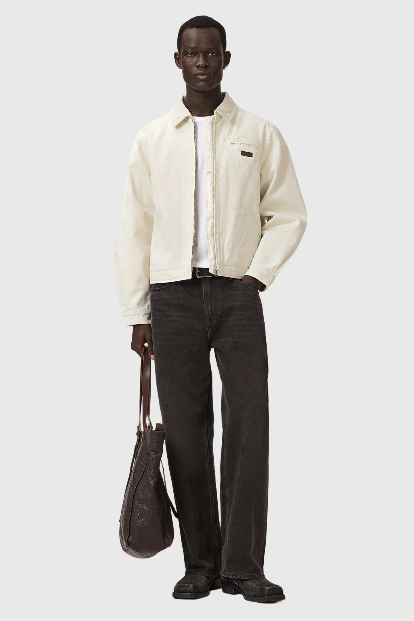 KOREY BORG JACKET PEBBLE WHITE 4