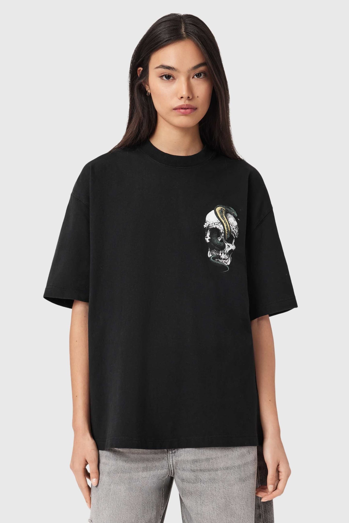 SNAKEHEAD ETTA TEE WASHED BLACK 3