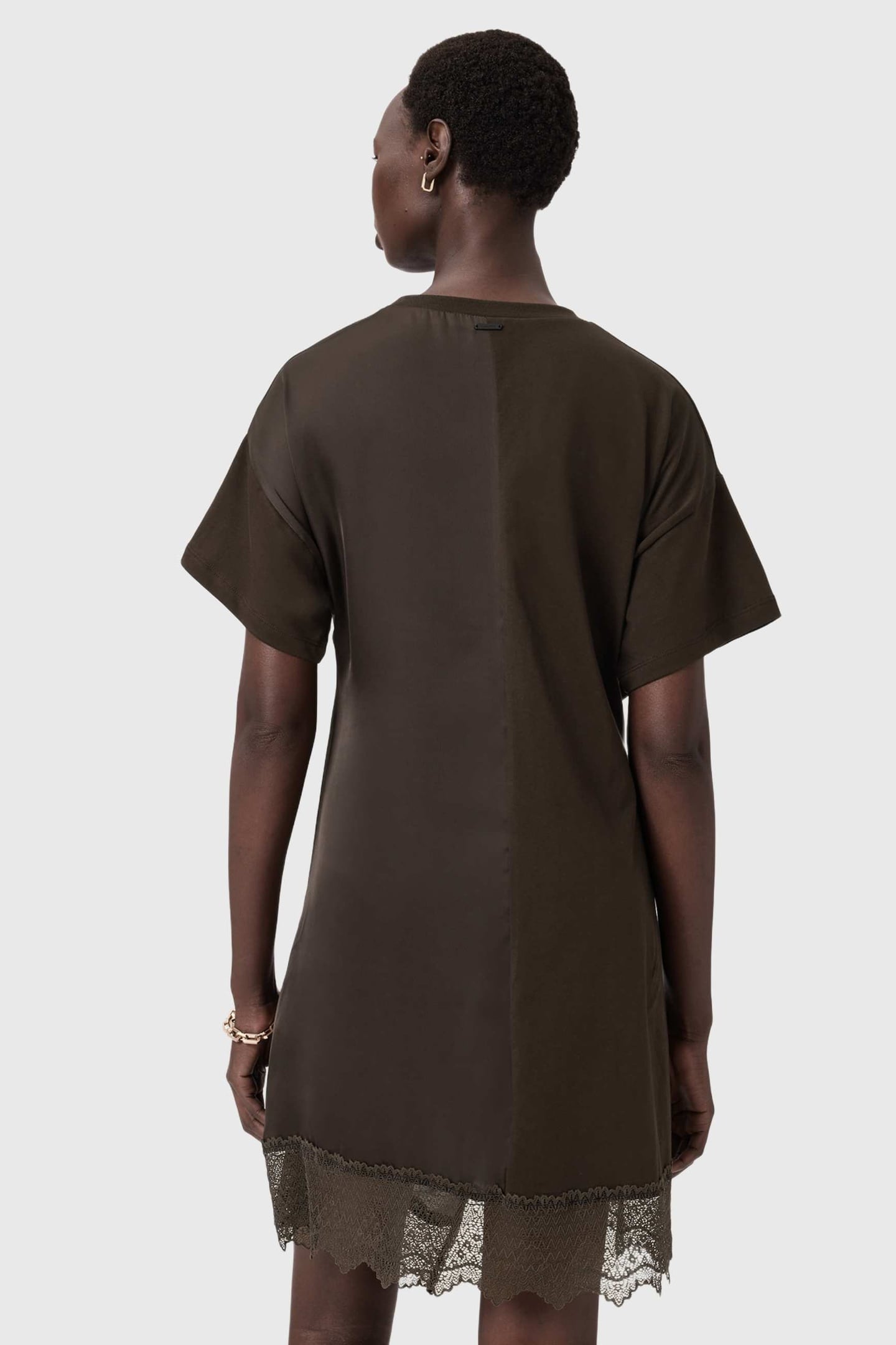 LANA LACE DRESS BOTTLE BROWN 5