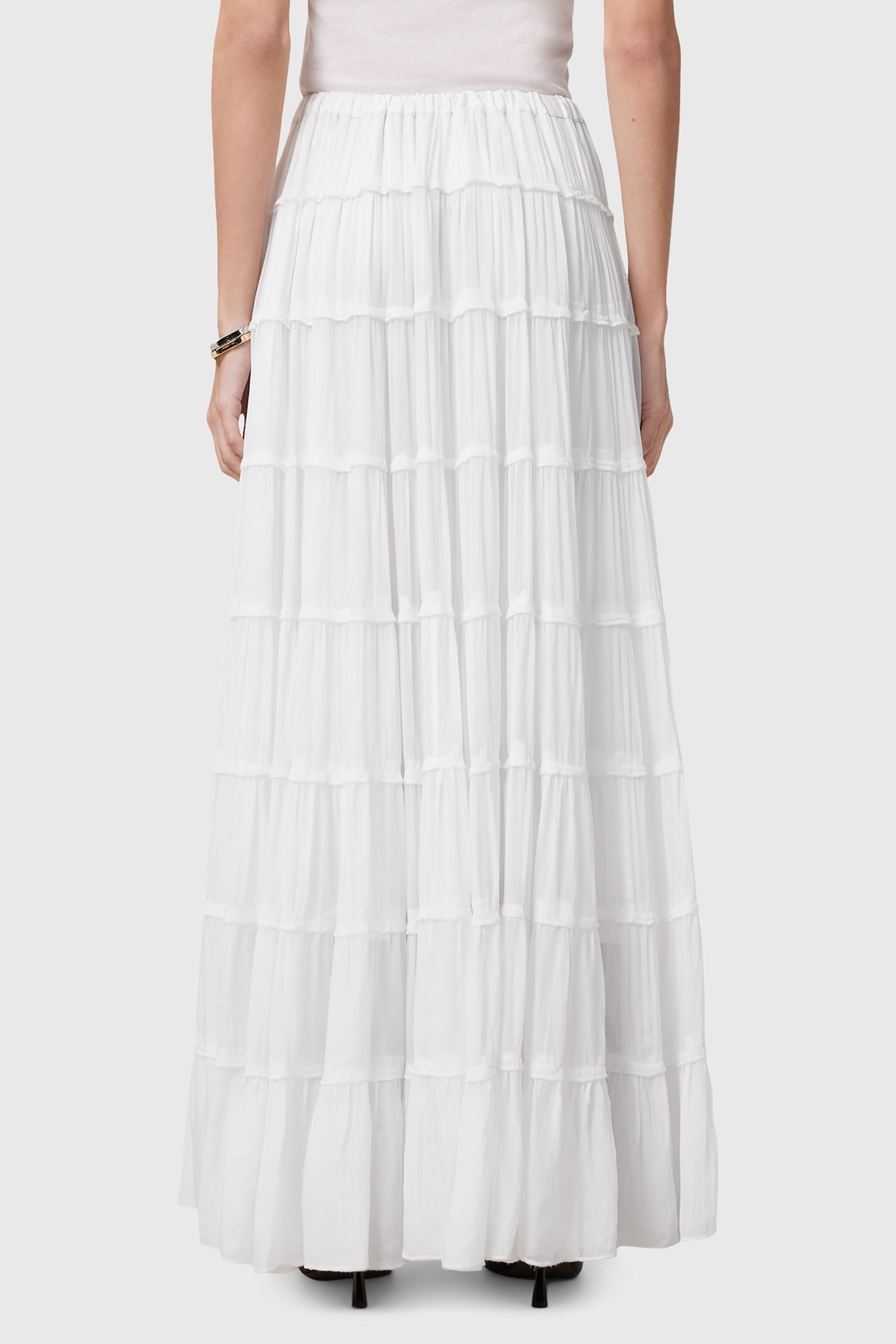 EVA MAXI SKIRT CHALK WHITE 5