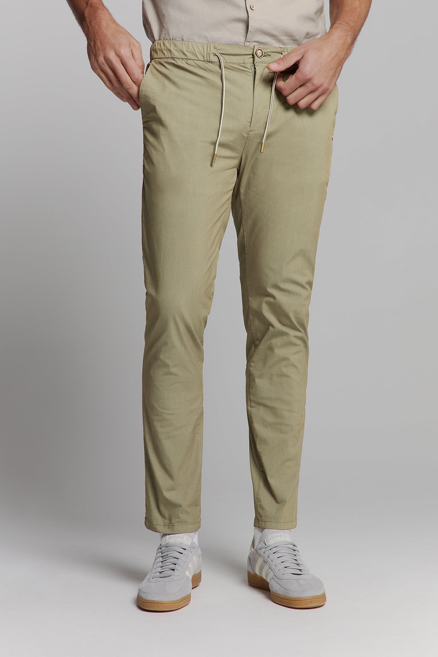 PANTS STRETCH LIGHT WEIGHT GARMENT DYED MID ARMY 2