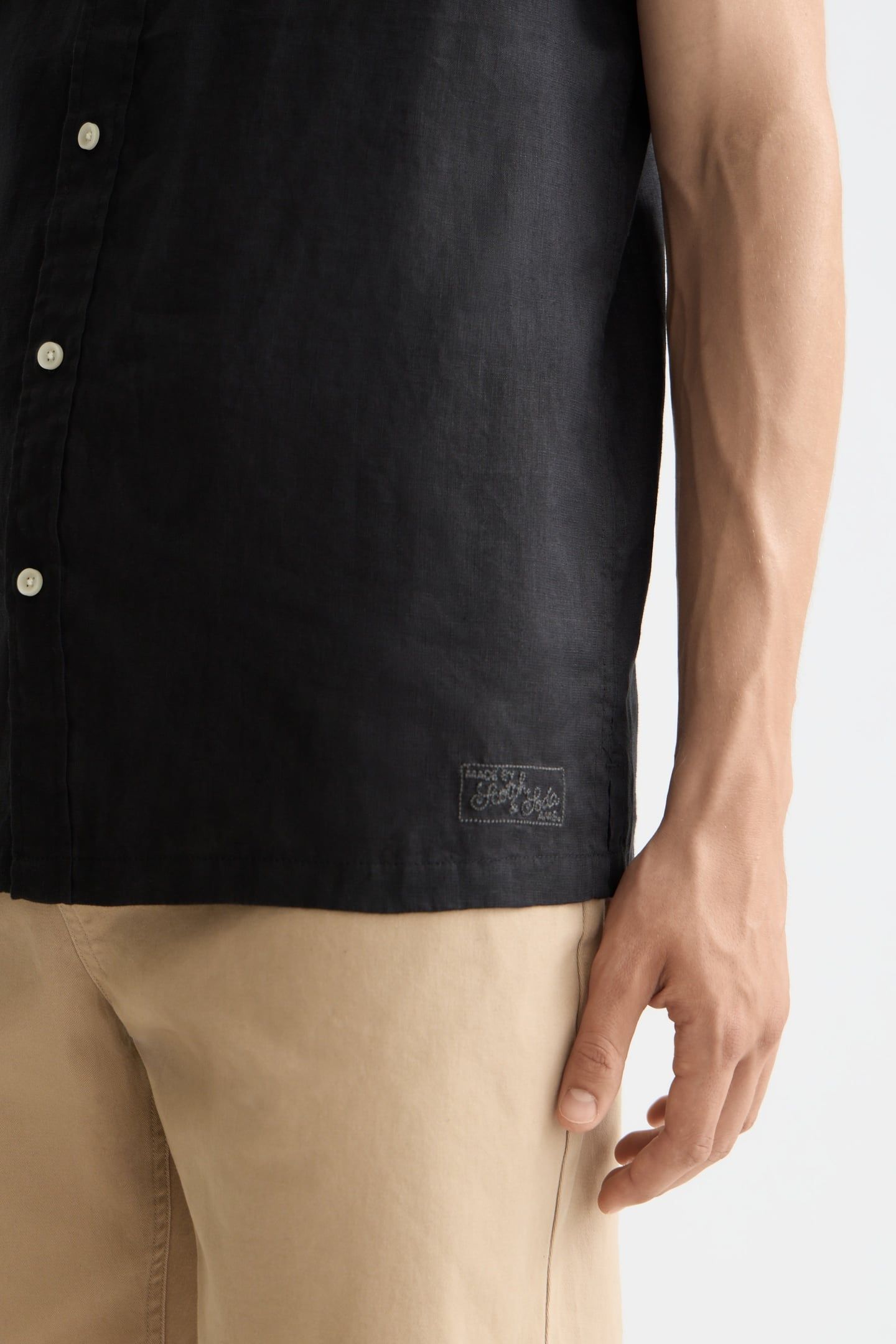 CORE LINEN SHIRT BLACK 4