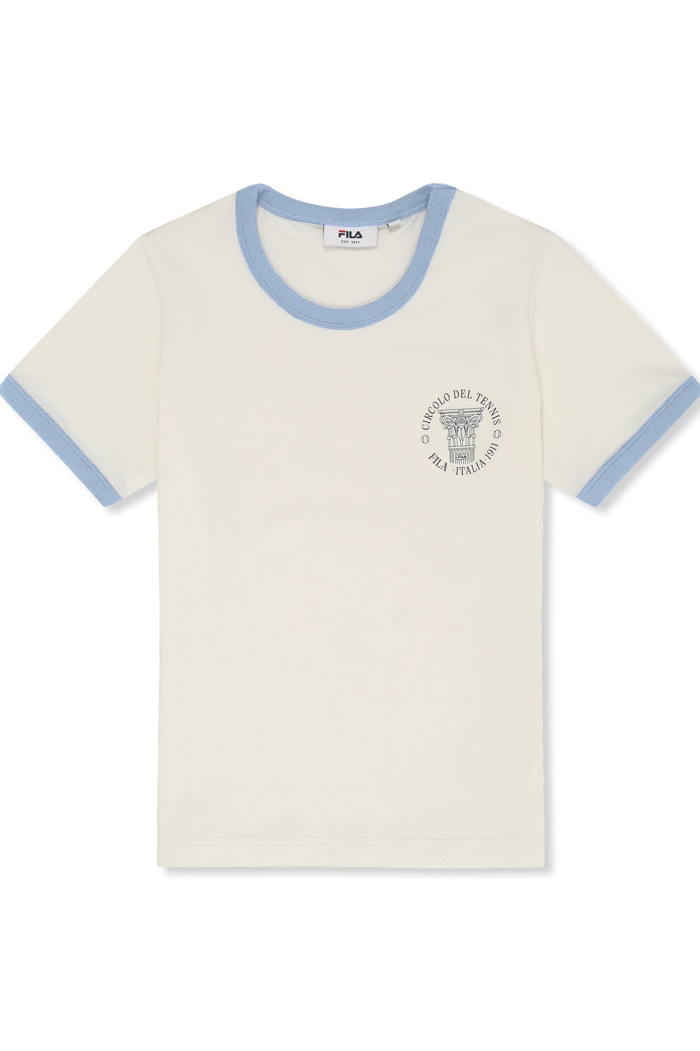 MARLIA REGULAR GRAPHIC RINGER T-SHIRT EGRET 4